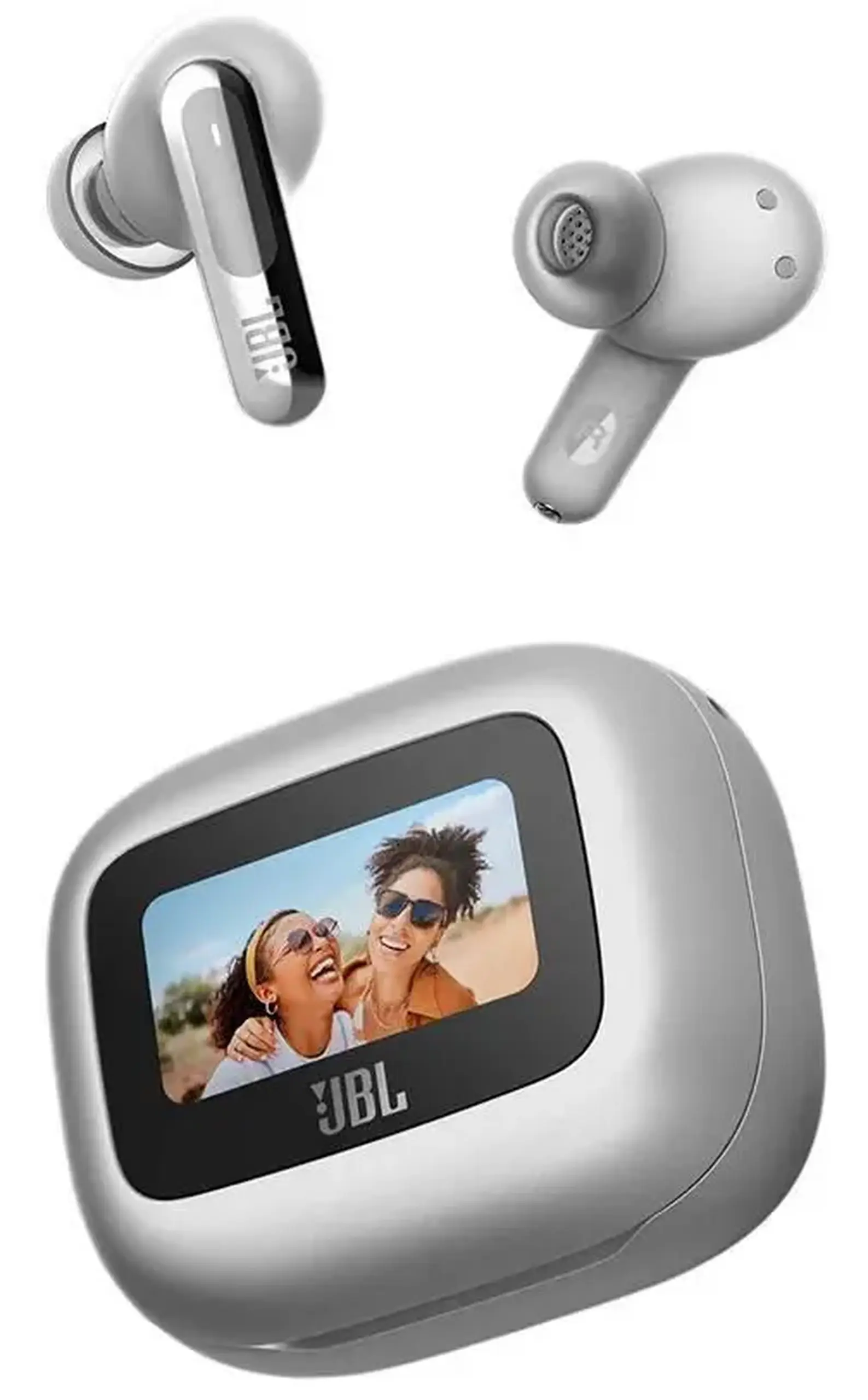 Casti fara fir JBL Live Beam 3 Silver