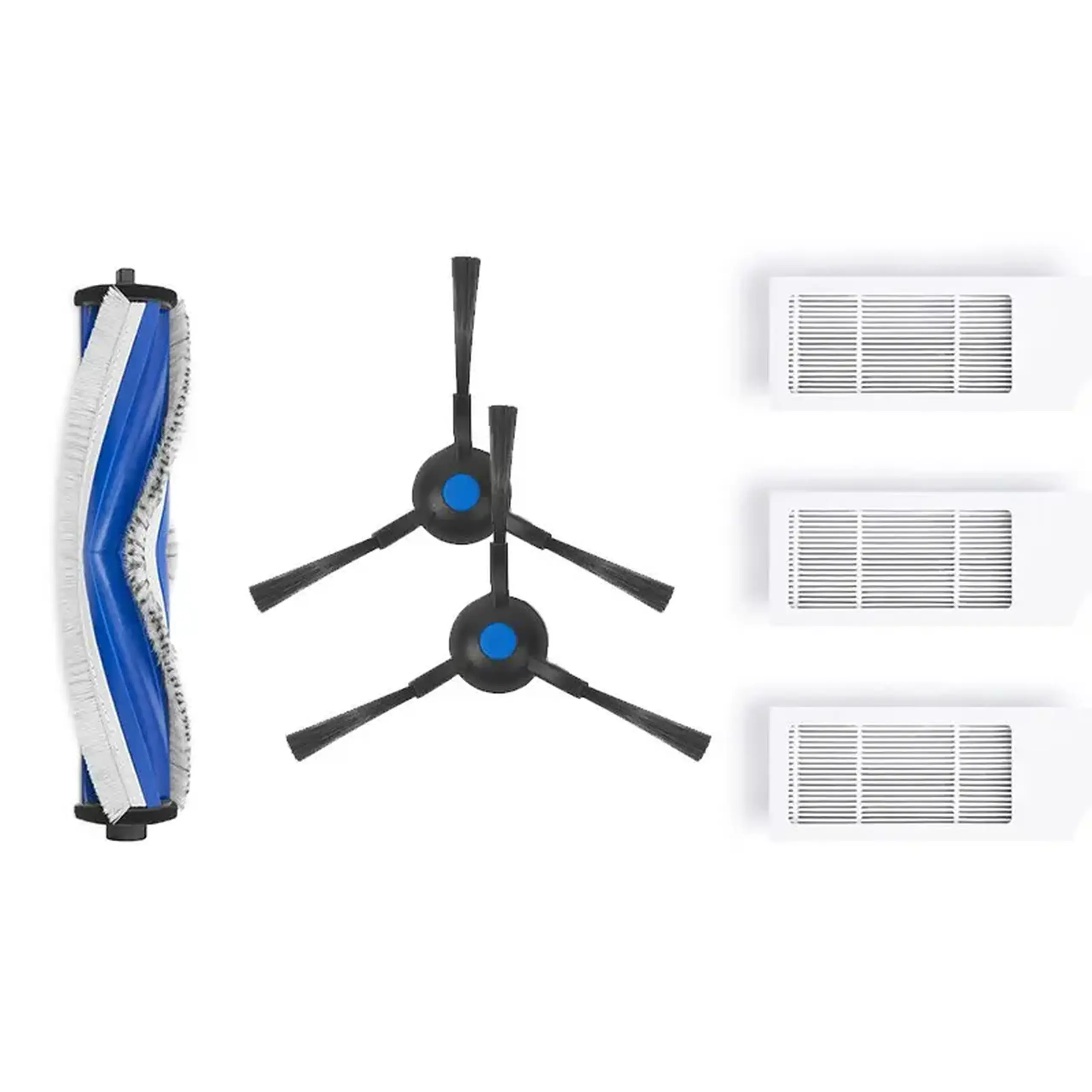 Kit 5 accesorii originale ECOVACS, Perie principala, filtru, perie laterala, multicolor