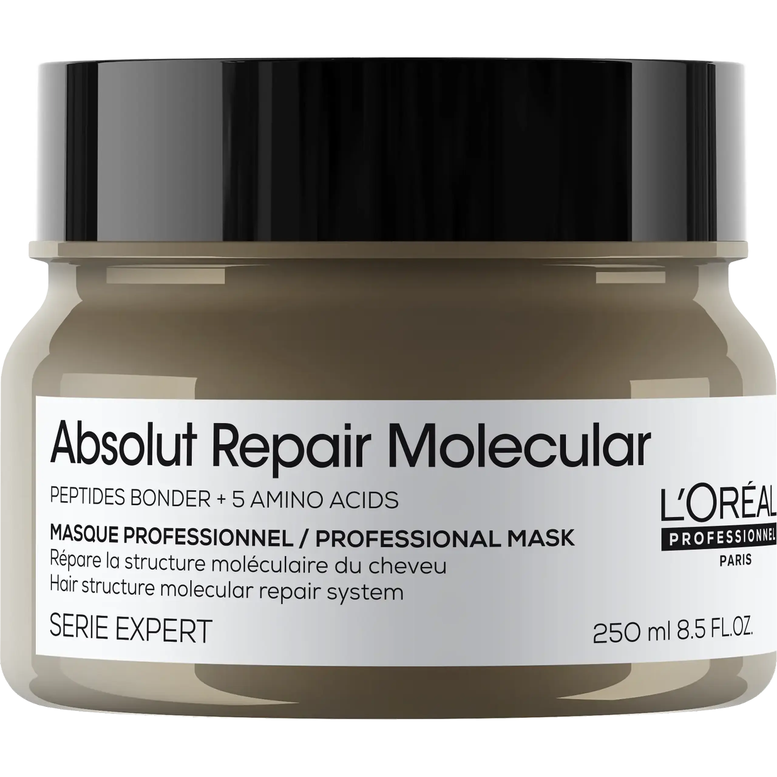 Masca concentrata pentru par deteriorat L’Oreal Professionnel Serie Expert Absolut Repair Molecular, formulata cu legaturi peptidice si 5 aminoacizi, 250 ml