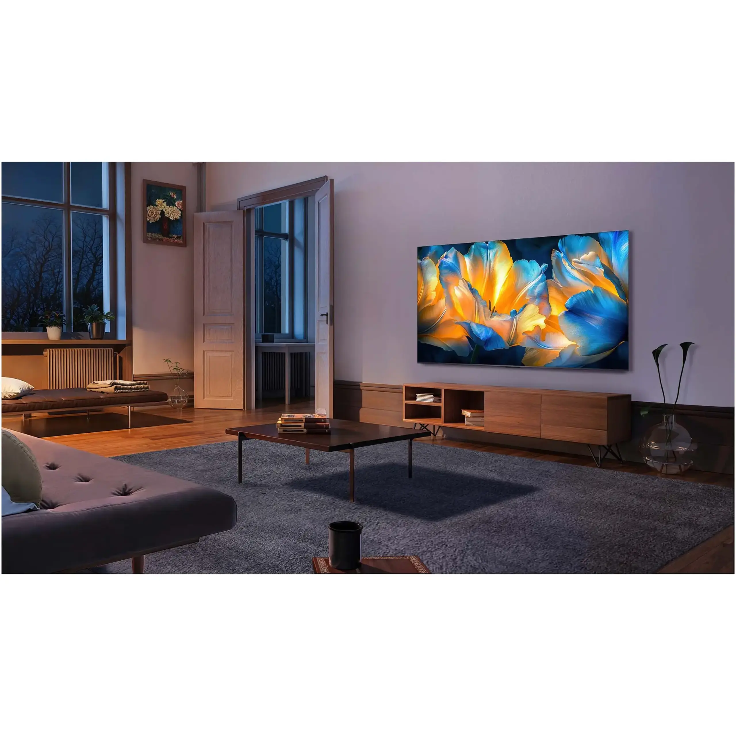 Televizor TCL MiniLed 55C6K, 139 cm, Smart Google TV, 4K Ultra HD, 100Hz, Clasa F (Model 2025)