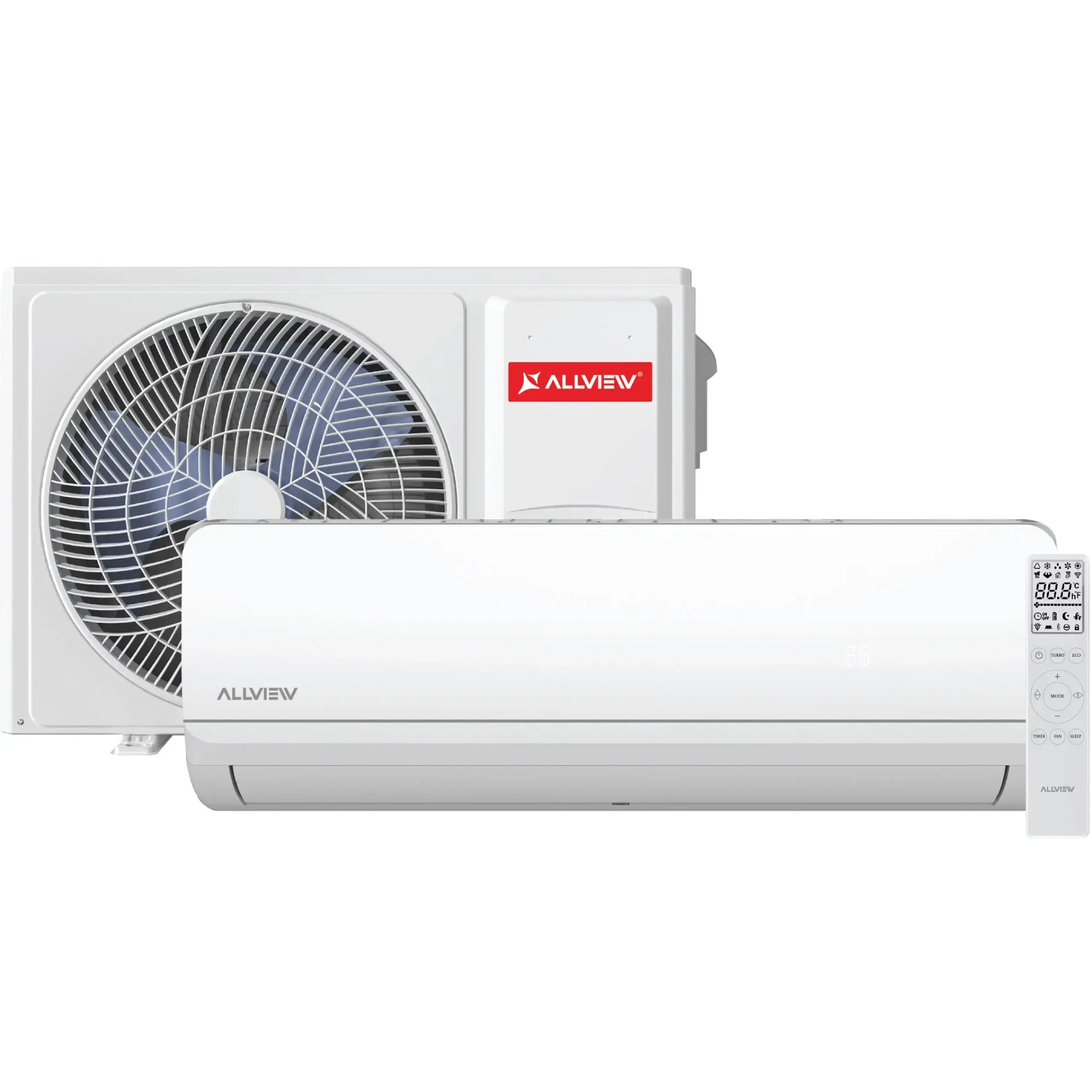 Aparat de aer conditionat Allview 18000 BTU WI-FI, Clasa A++/A+, Sleep mode, Eco mode, Sensy 18, alb