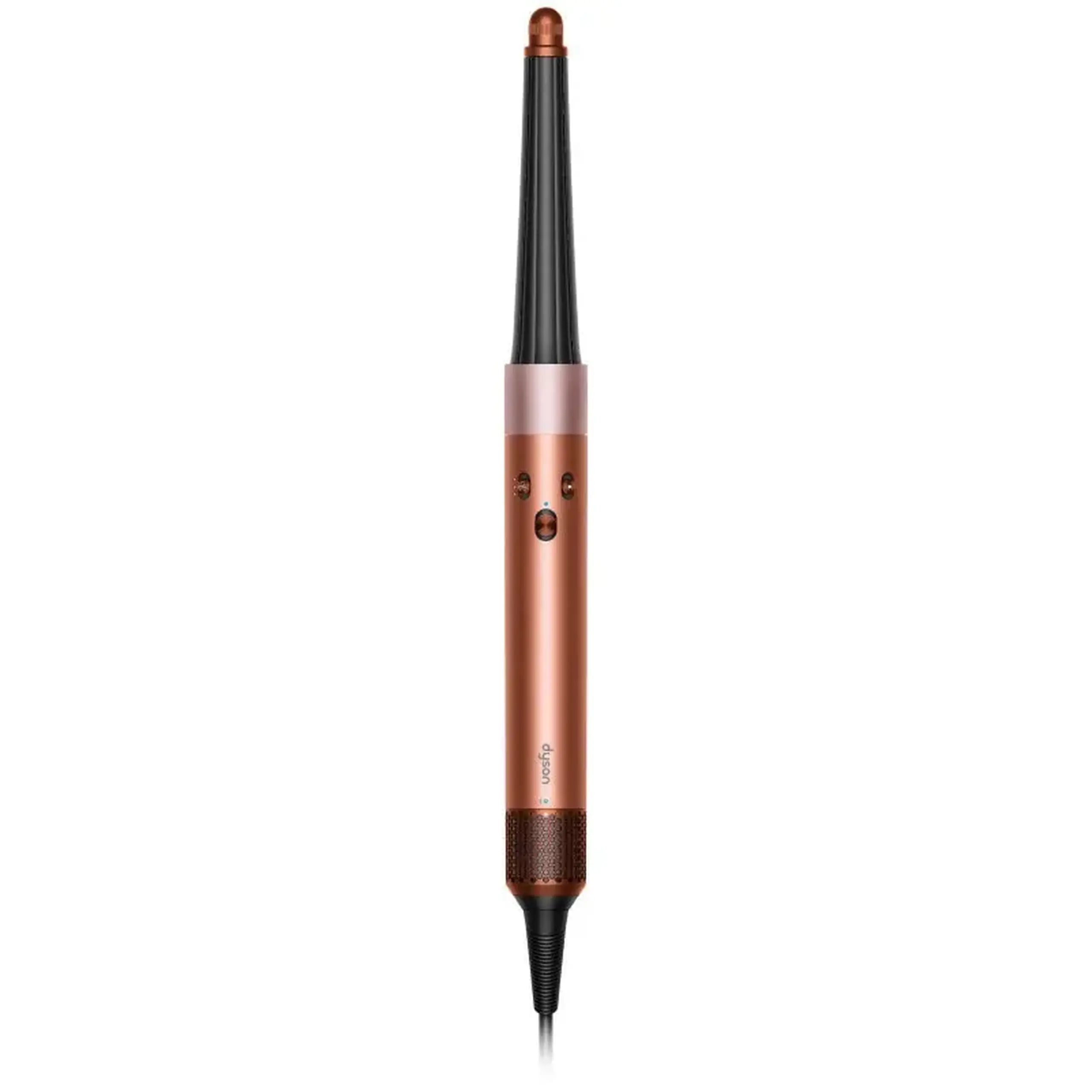 Ondulator multistyler Dyson HS08 Airwrap i.d.™, conexiune Bluetooth, 3 trepte de viteza, 3 trepte de temperatura, Amber silk / Pink champagne