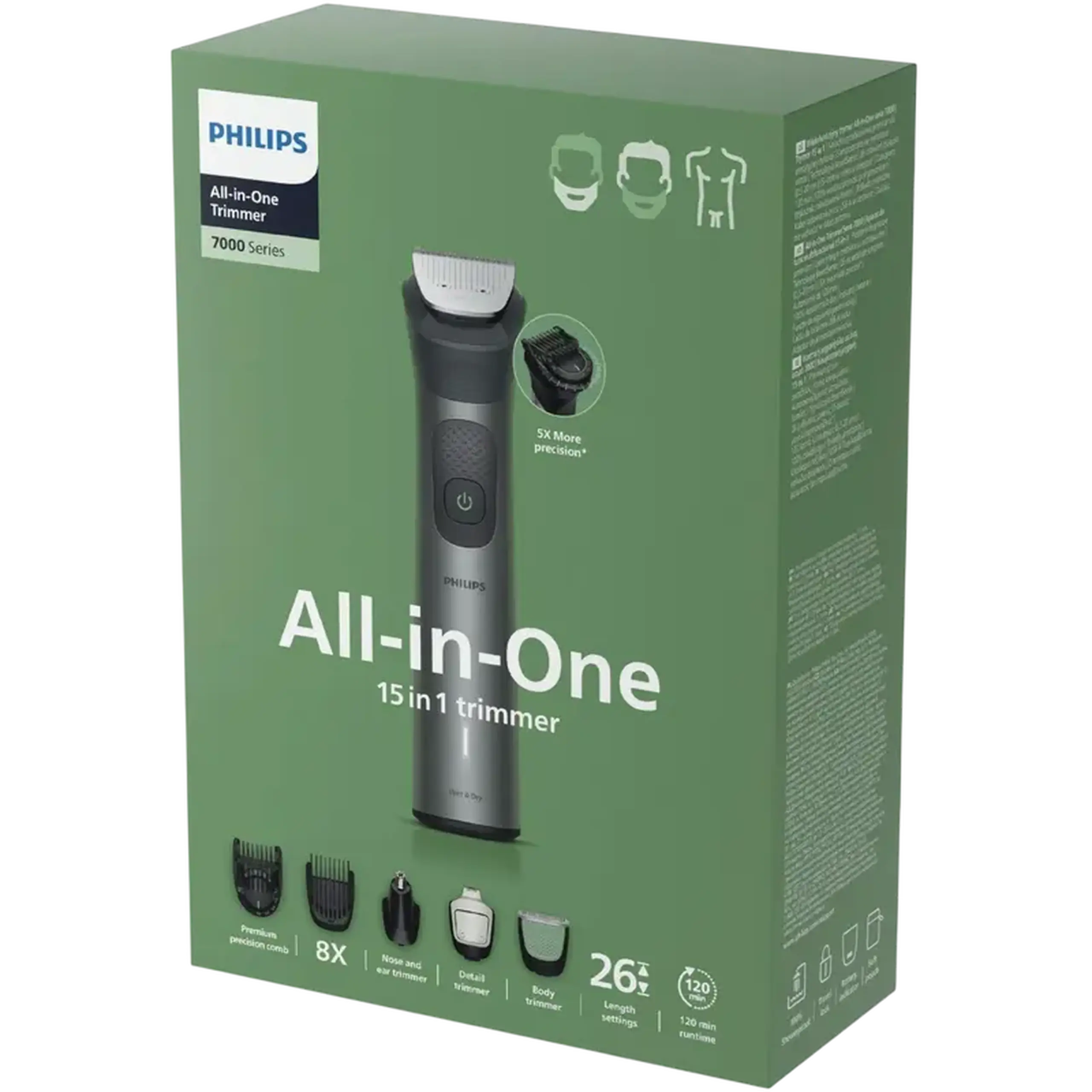 Trimmer pentru bărbați Philips MG7935/15, Gri