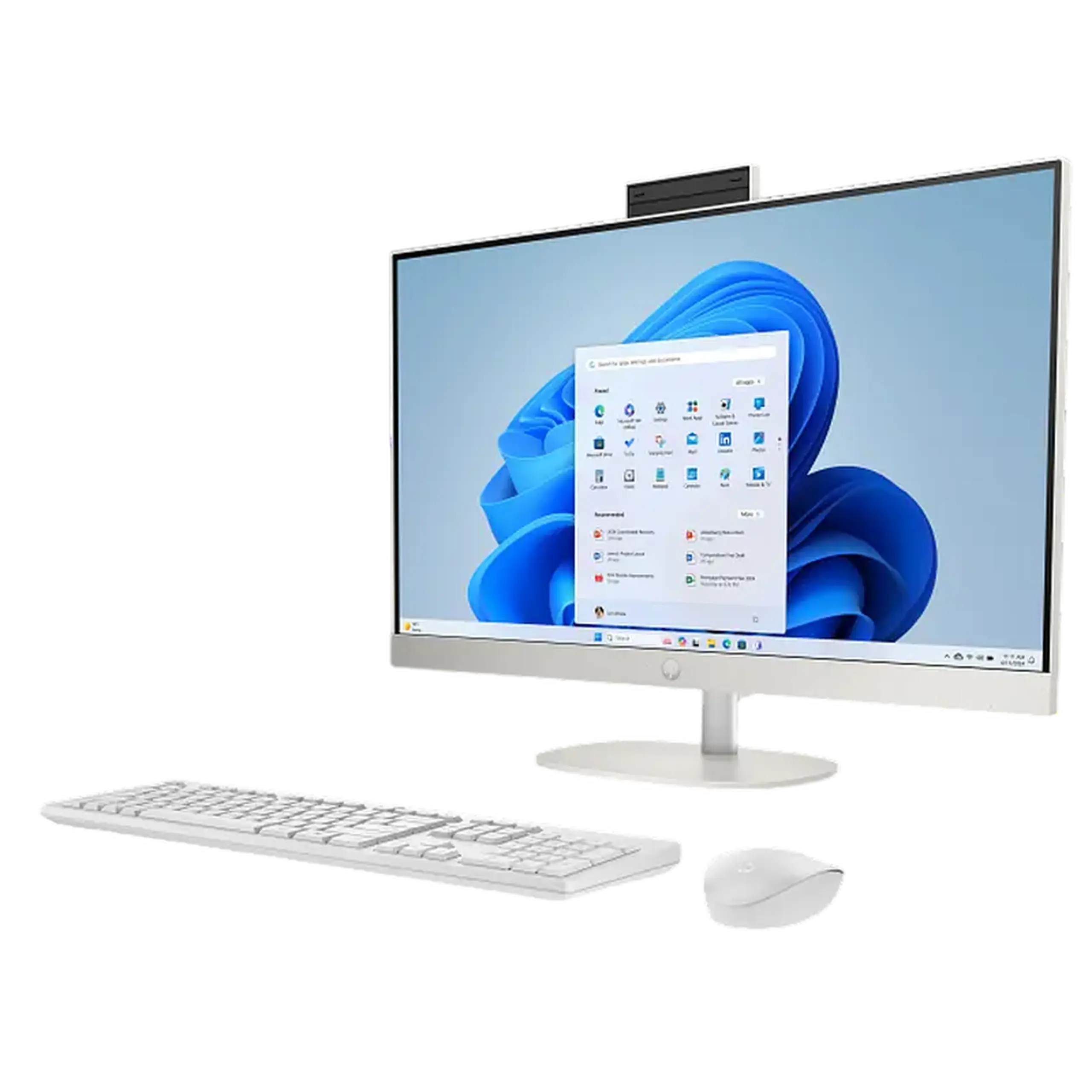 HP AIO AI 27 - cr2048ci alb (27 inchi FHD IPS 300nit Core 7 255U 2,0 - 5,2 GHz, 16 GB, 512 GB SSD, HAS