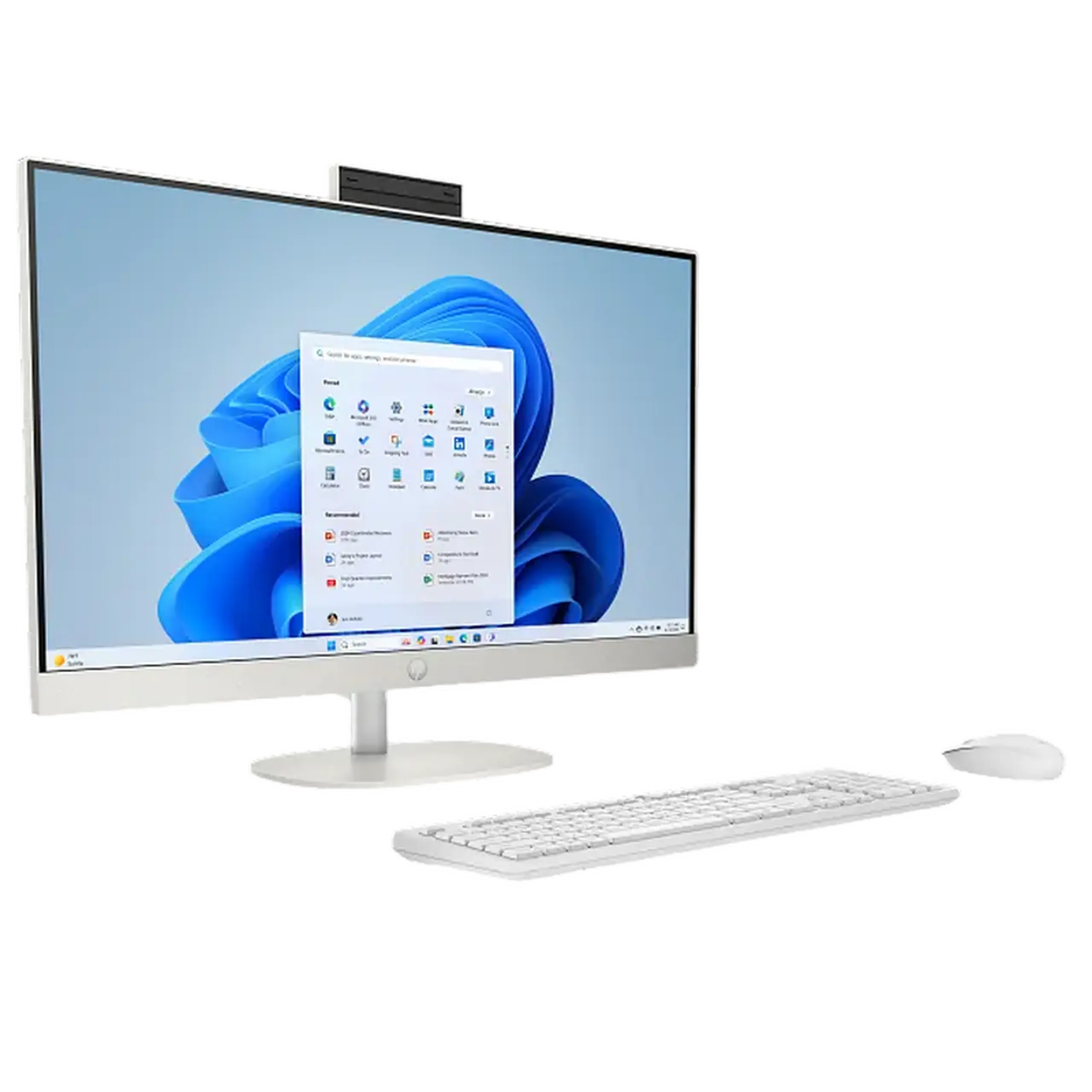 HP AIO AI 27 - cr2048ci alb (27 inchi FHD IPS 300nit Core 7 255U 2,0 - 5,2 GHz, 16 GB, 512 GB SSD, HAS