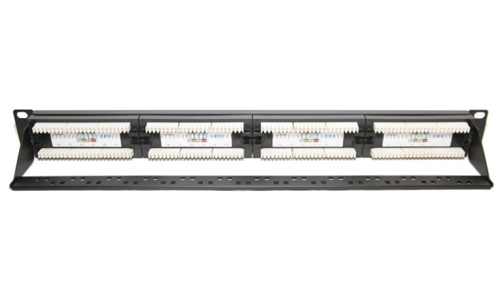 24 port patch panel cat.5e whith back bar, LY-PP5-07