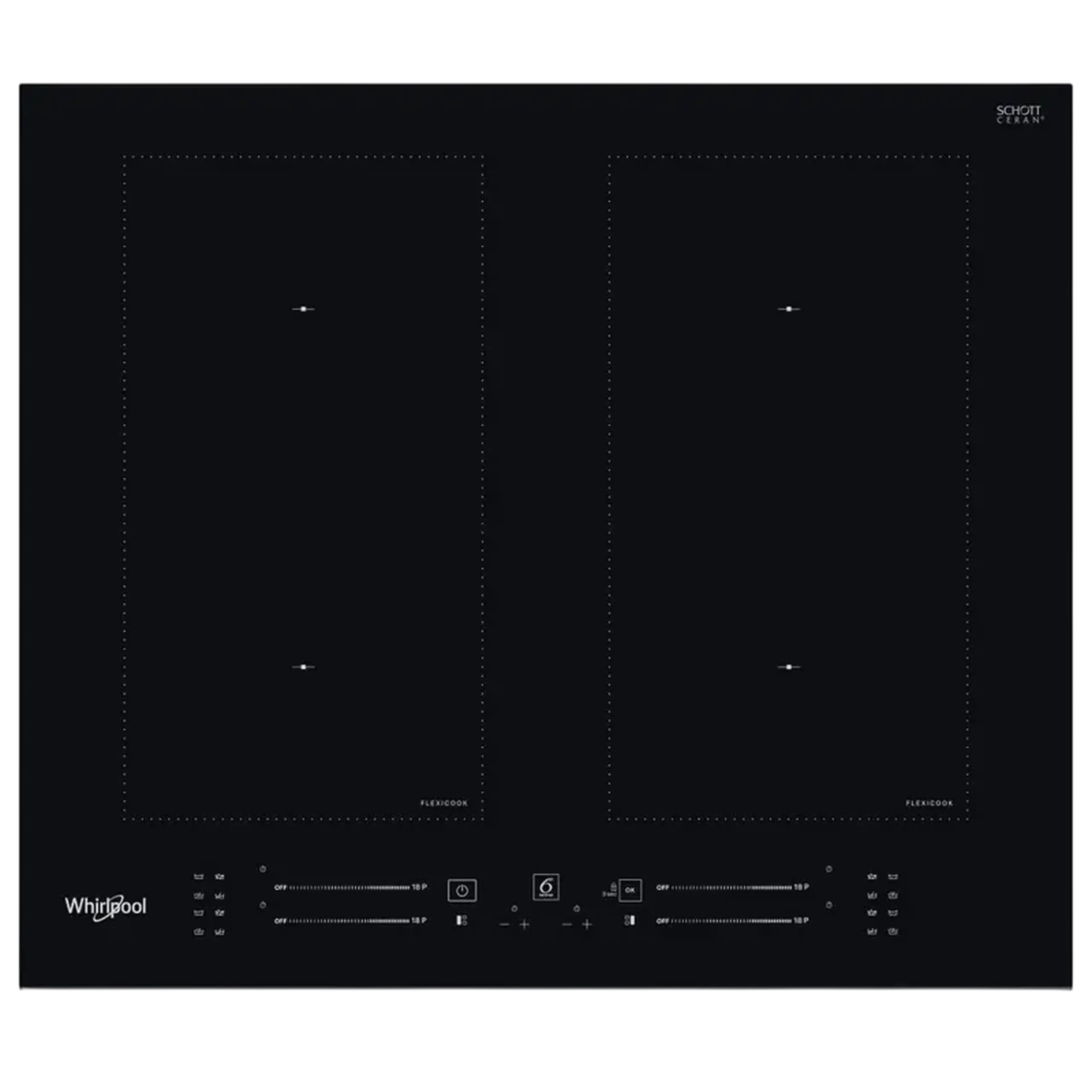 Plită cu inducție Whirlpool WL S3160 BF, Negru