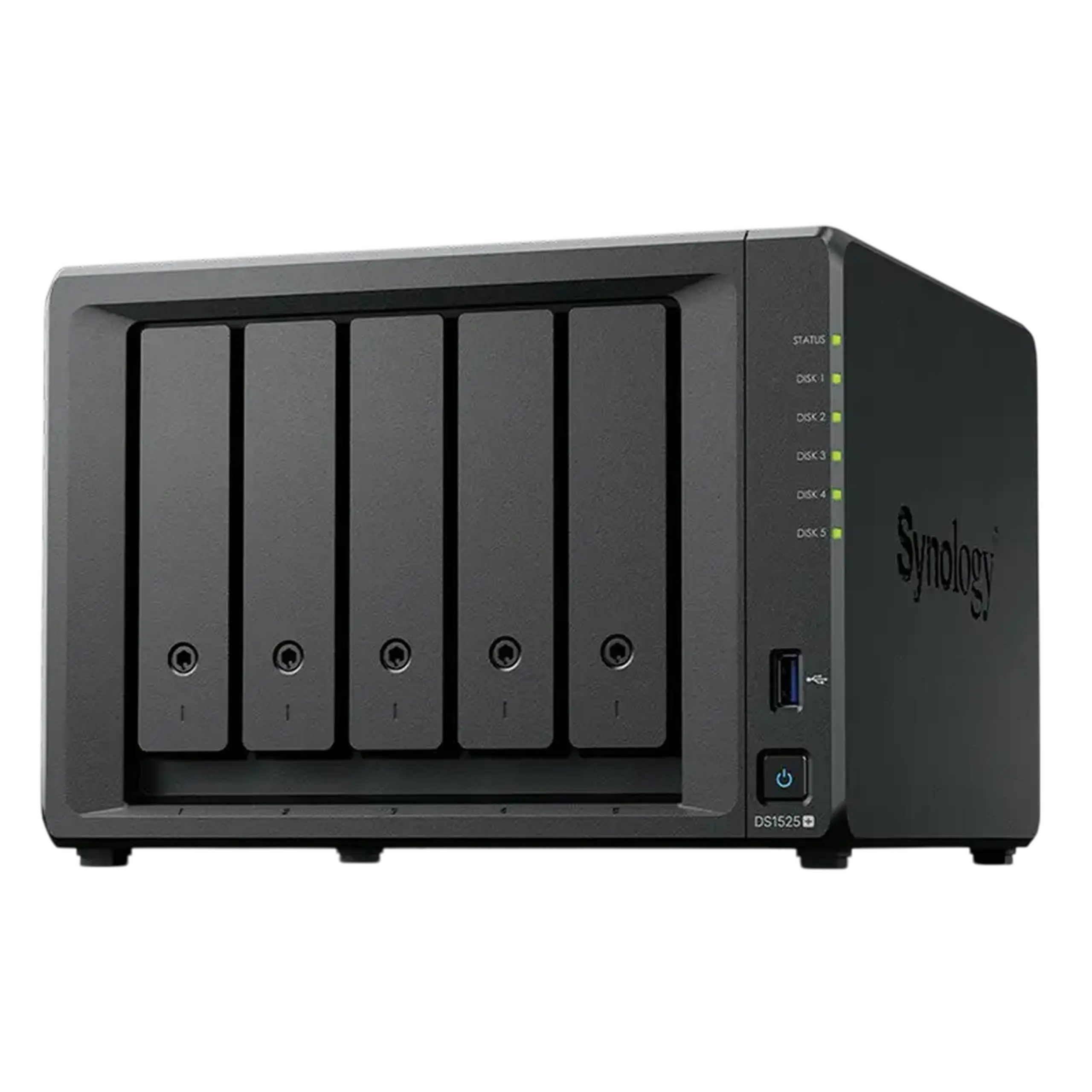 Stocare atașată la rețea SYNOLOGY DS1525+, Negru