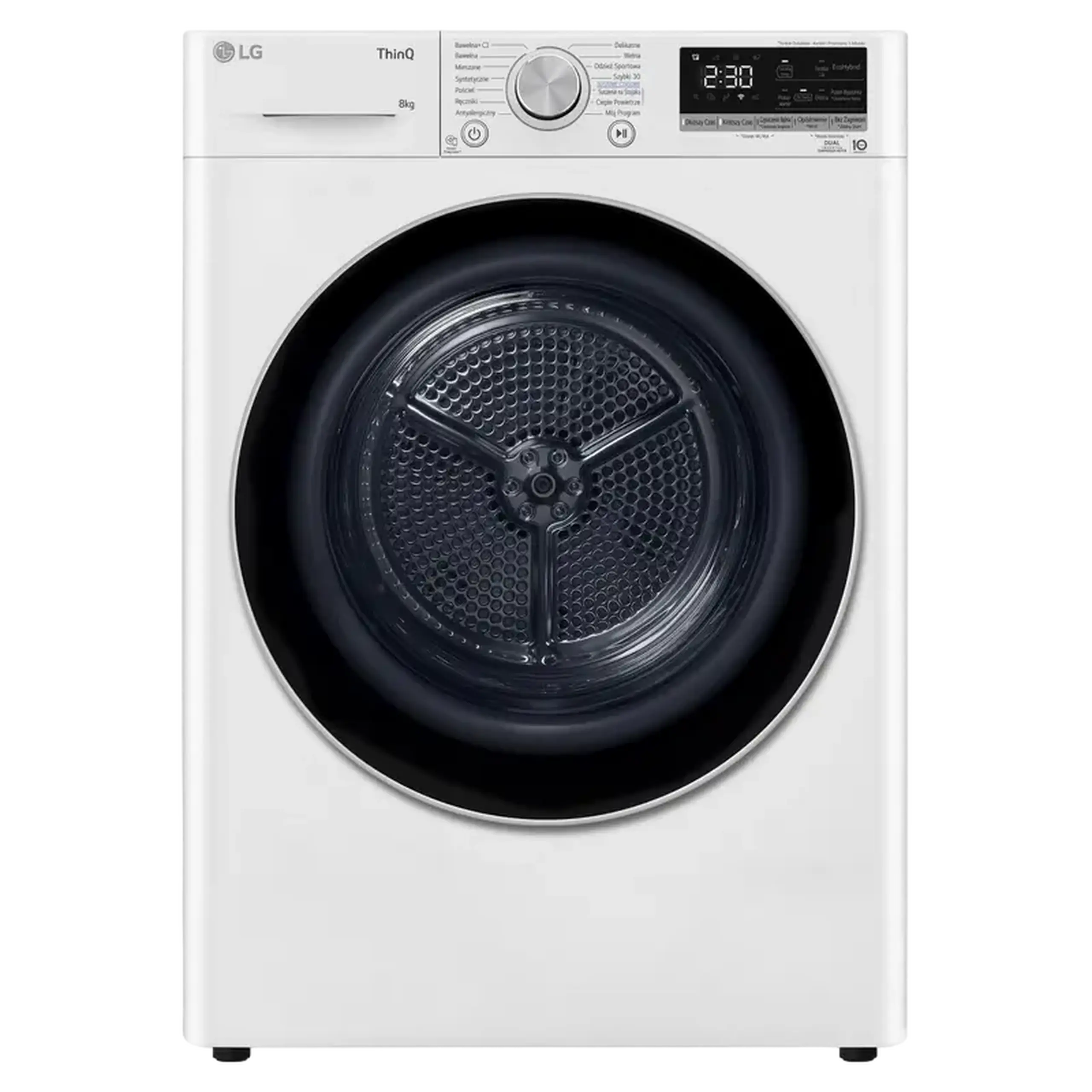 Uscător de rufe LG RH80V9AV3N, 8kg, Alb