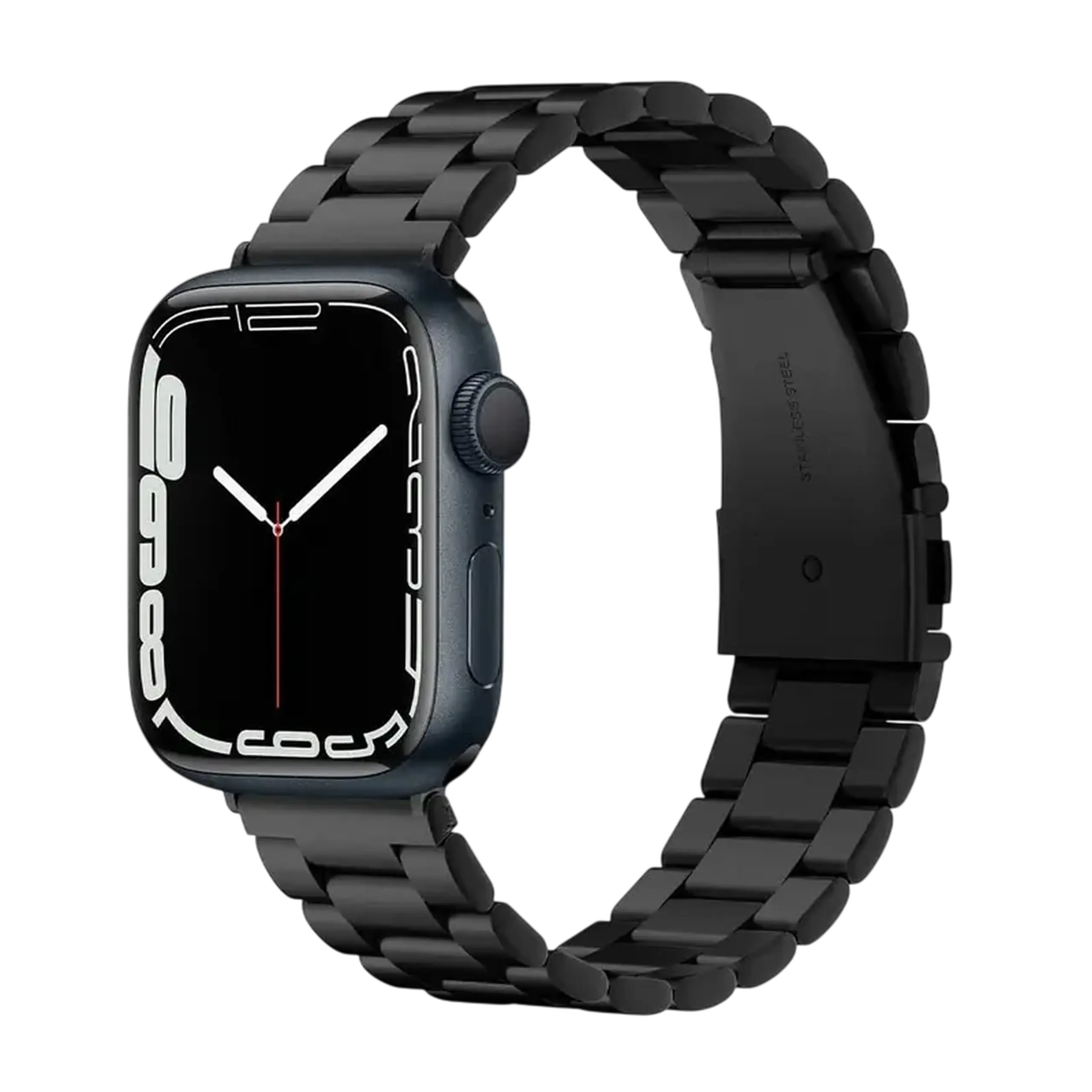 Curea pentru ceas Spigen Modern Fit, Oţel inoxidabil, Negru