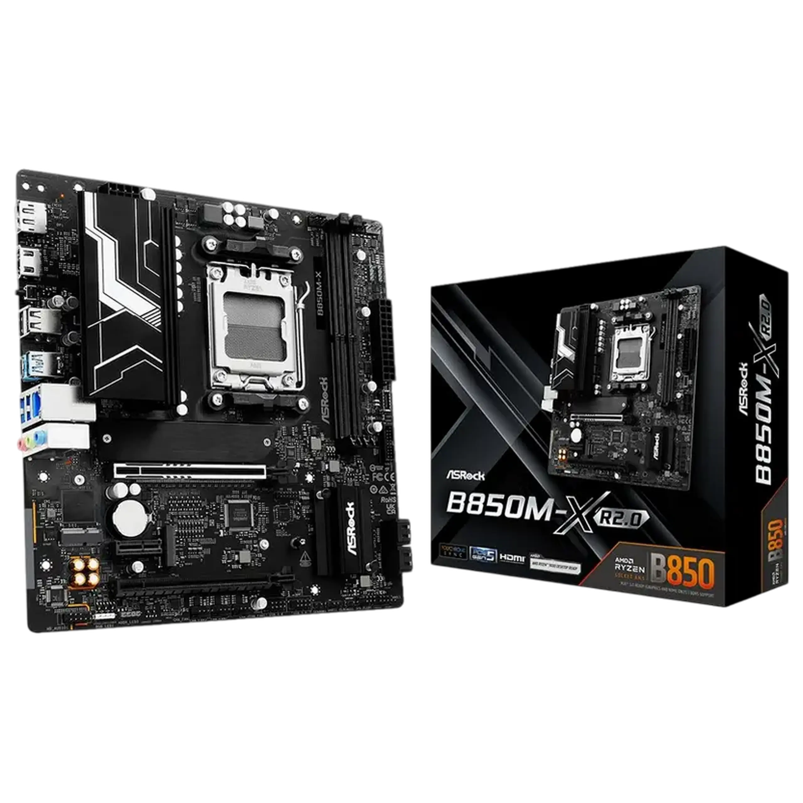 Placă de bază ASRock B850M-X R2.0, AM5, AMD B850, Micro-ATX