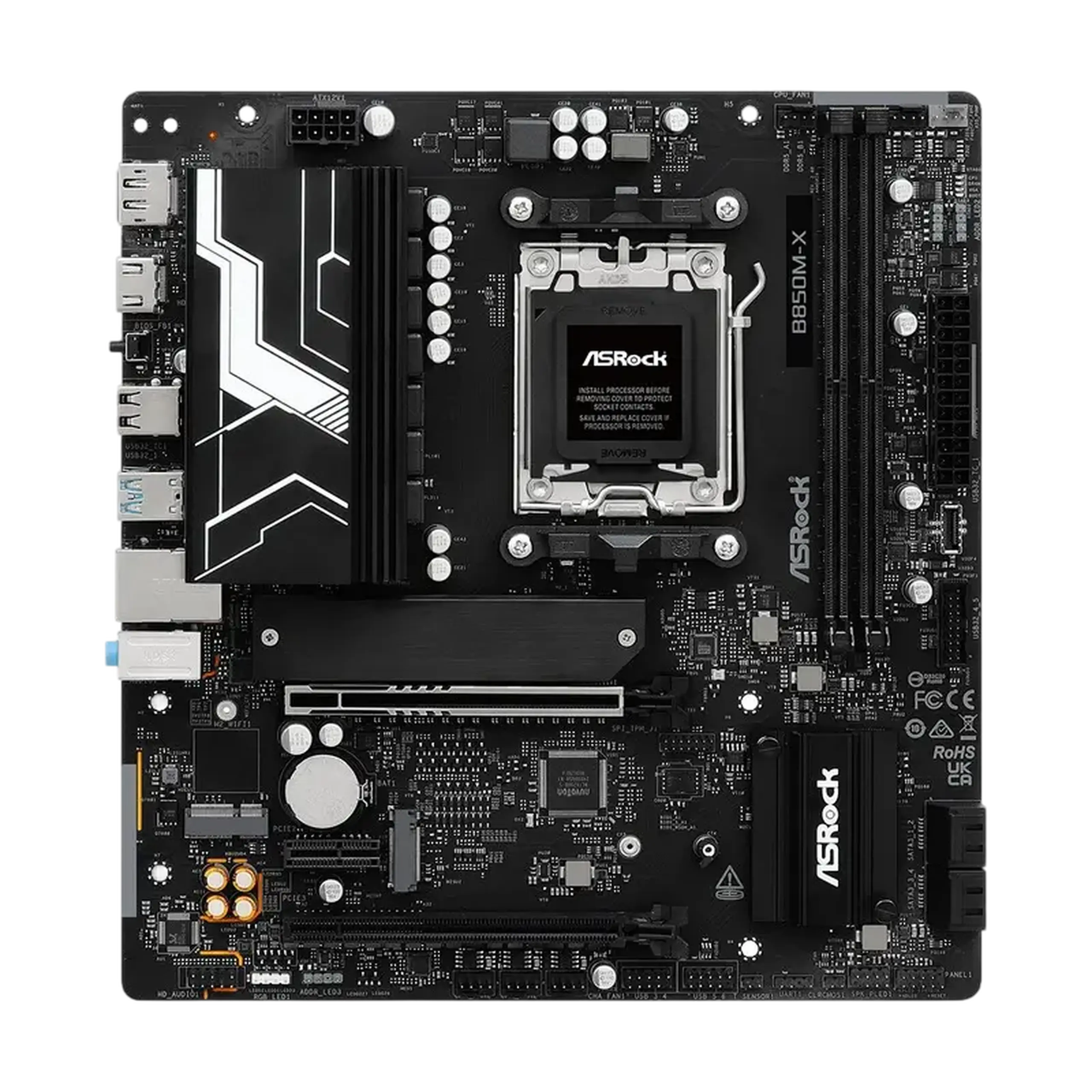 Placă de bază ASRock B850M-X R2.0, AM5, AMD B850, Micro-ATX