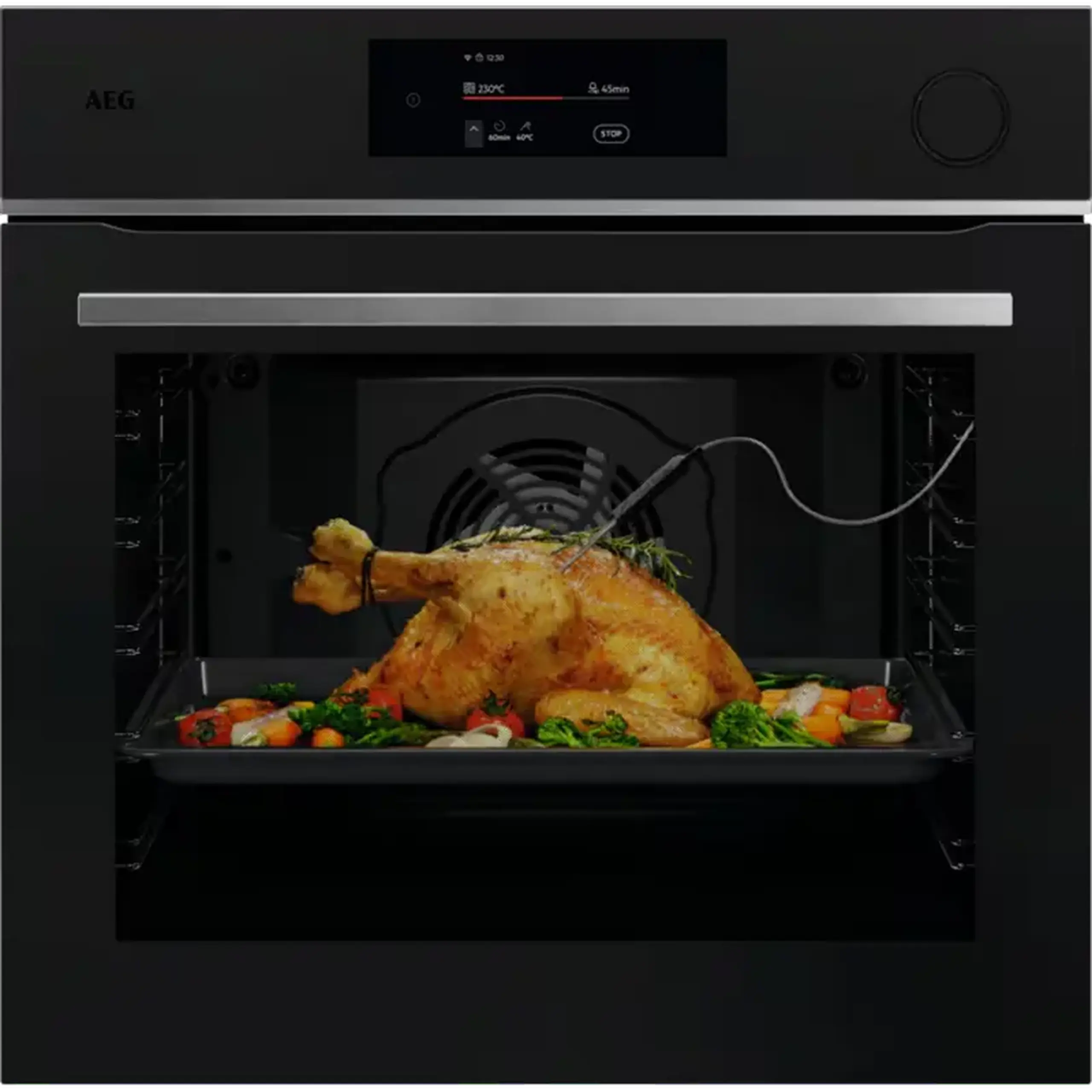Cuptor Electric AEG TR7PB731ST, Negru