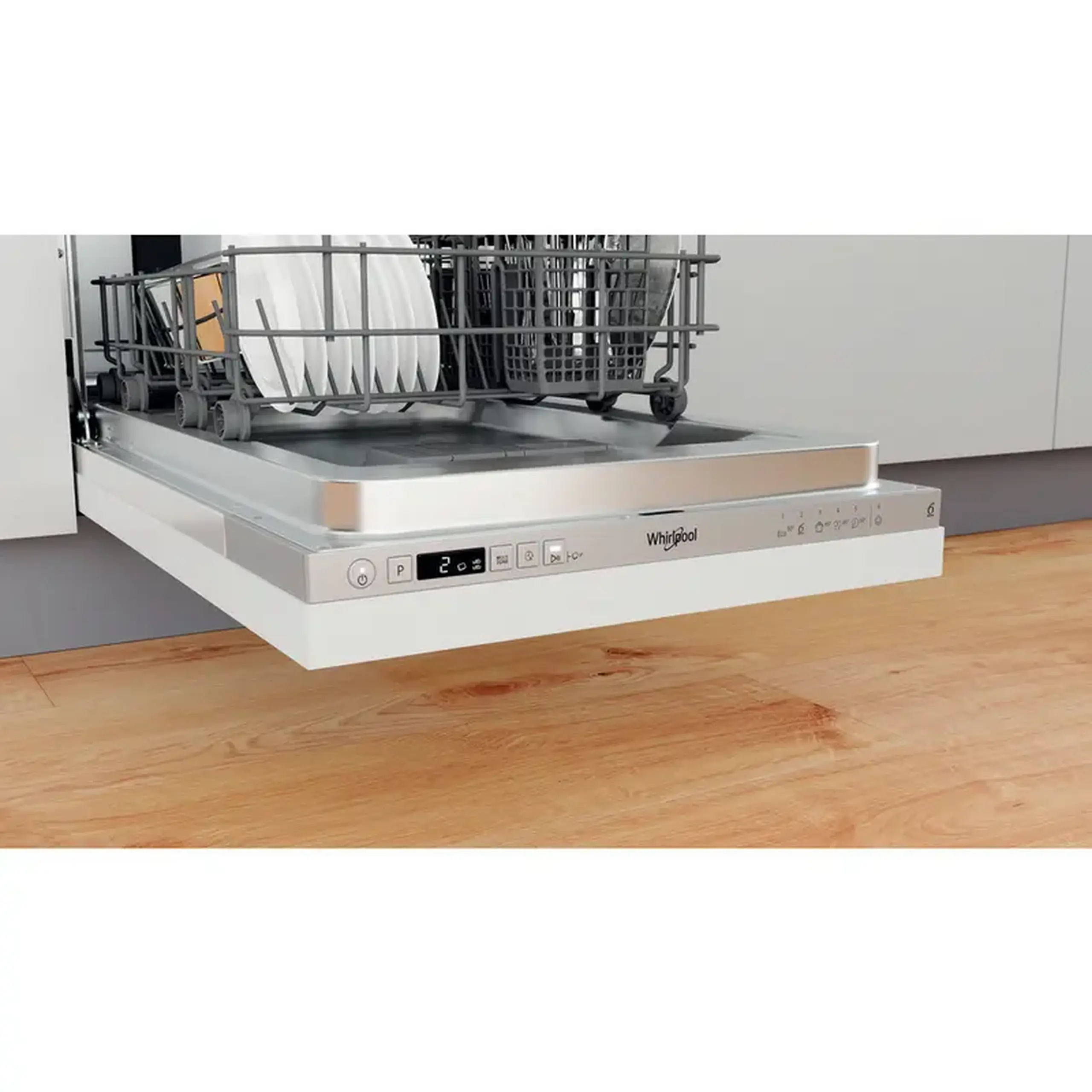 Mașină de spălat vase Whirlpool WSIC 3M27, Argintiu
