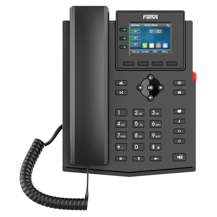 Telefon IP Fanvil X1SP, Negru - telefon ip fanvil x303p negru