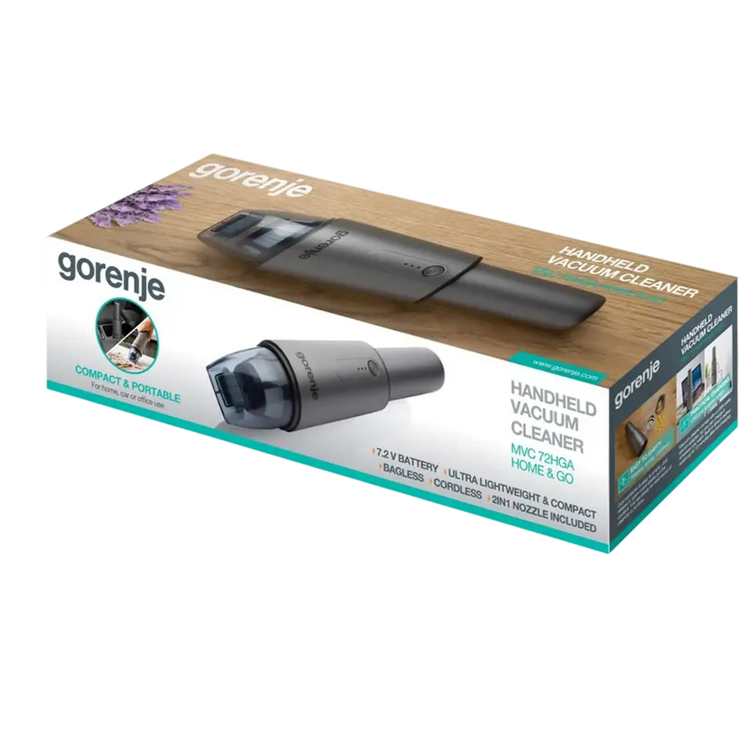 Aspirator Manual Gorenje MVC72HGA, Antracit