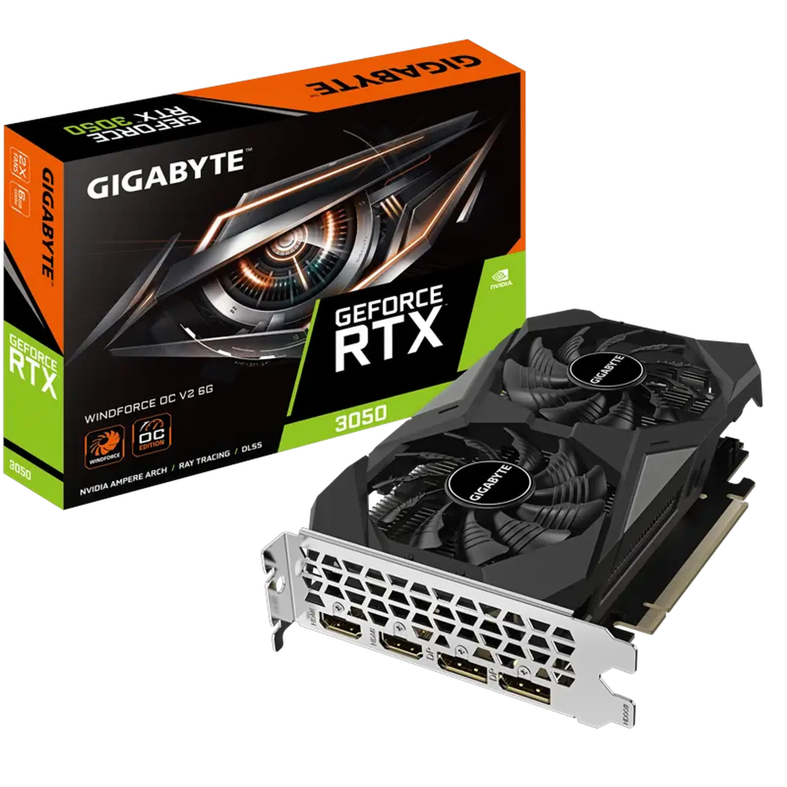 Placă Video Gigabyte GV-N3050WF2OCV2-6GD, 6GB GDDR6 96bit