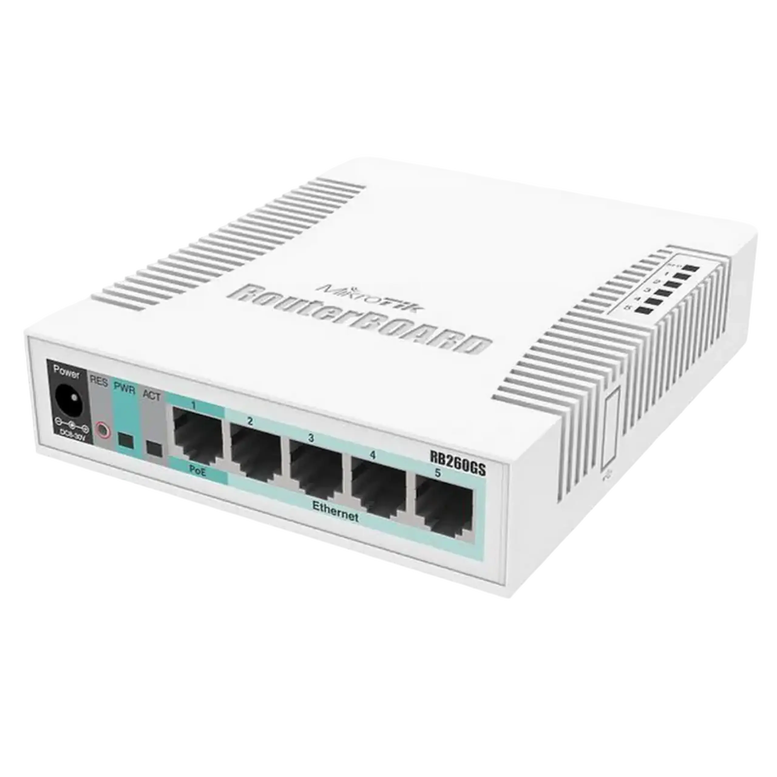 Comutator MikroTik RB260GS, Alb