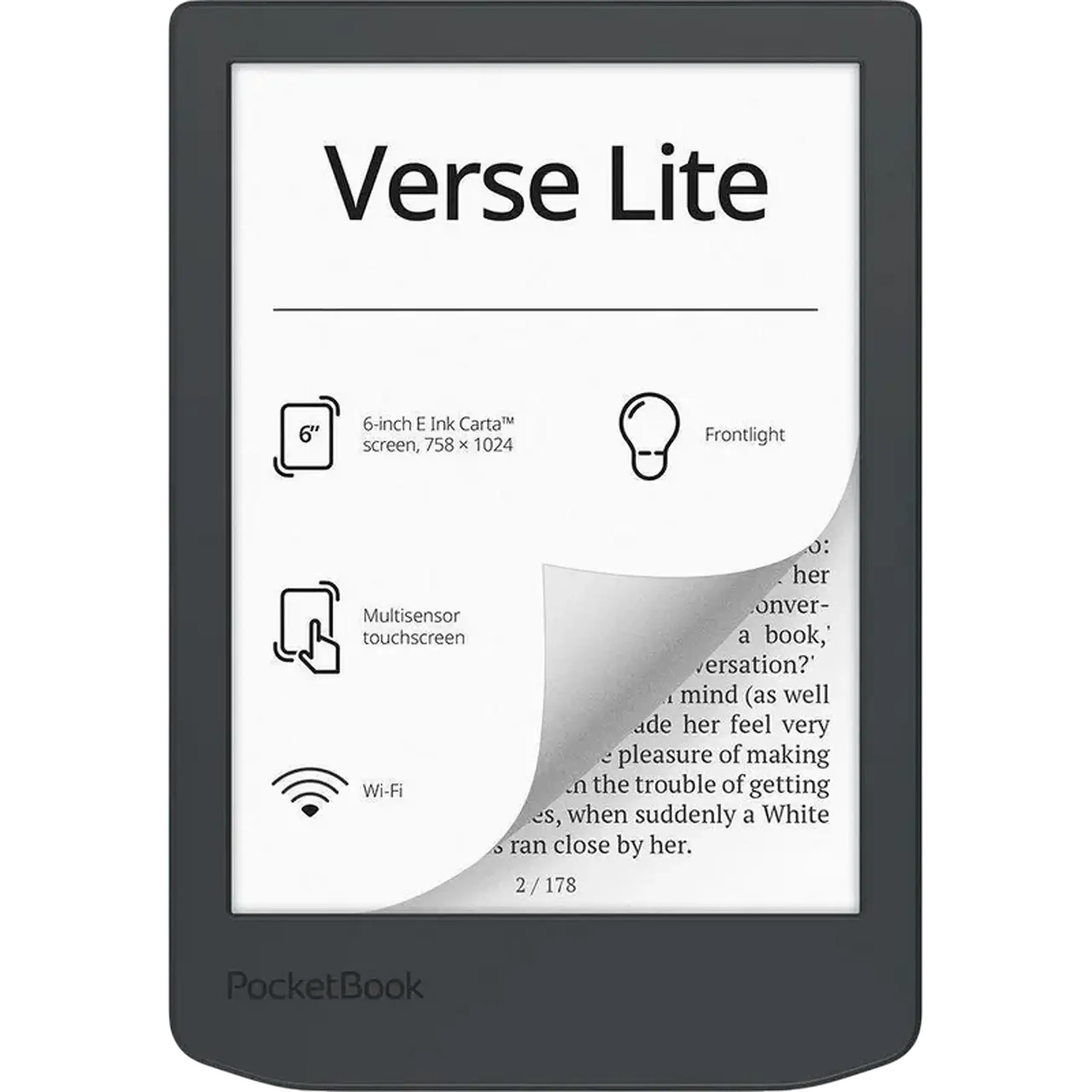 eBook Reader PocketBook 619 Verse Lite, Gri