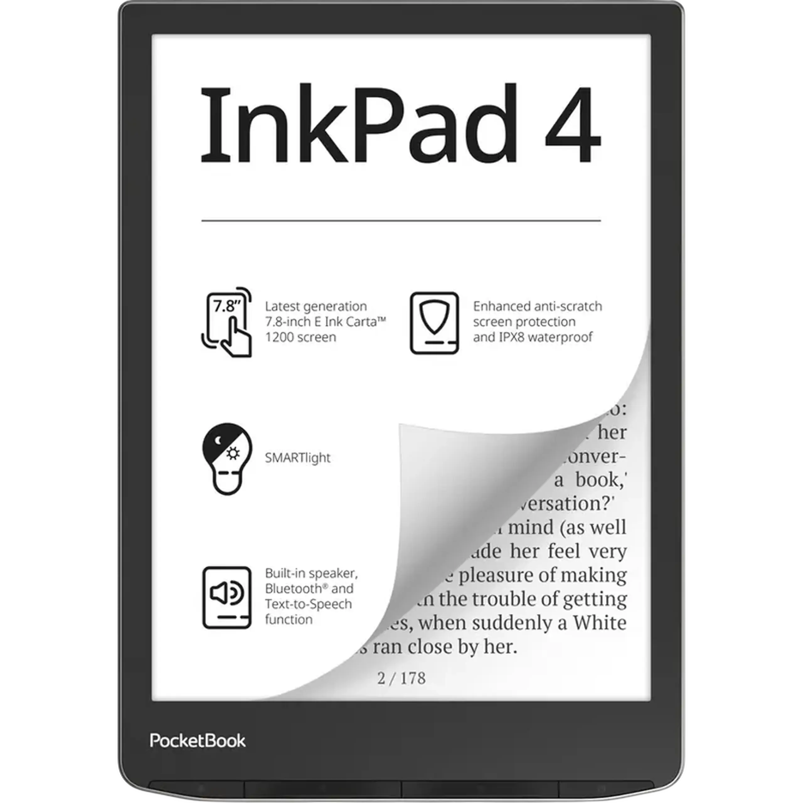 eBook Reader PocketBook 743G InkPad 4, Stardust Silver