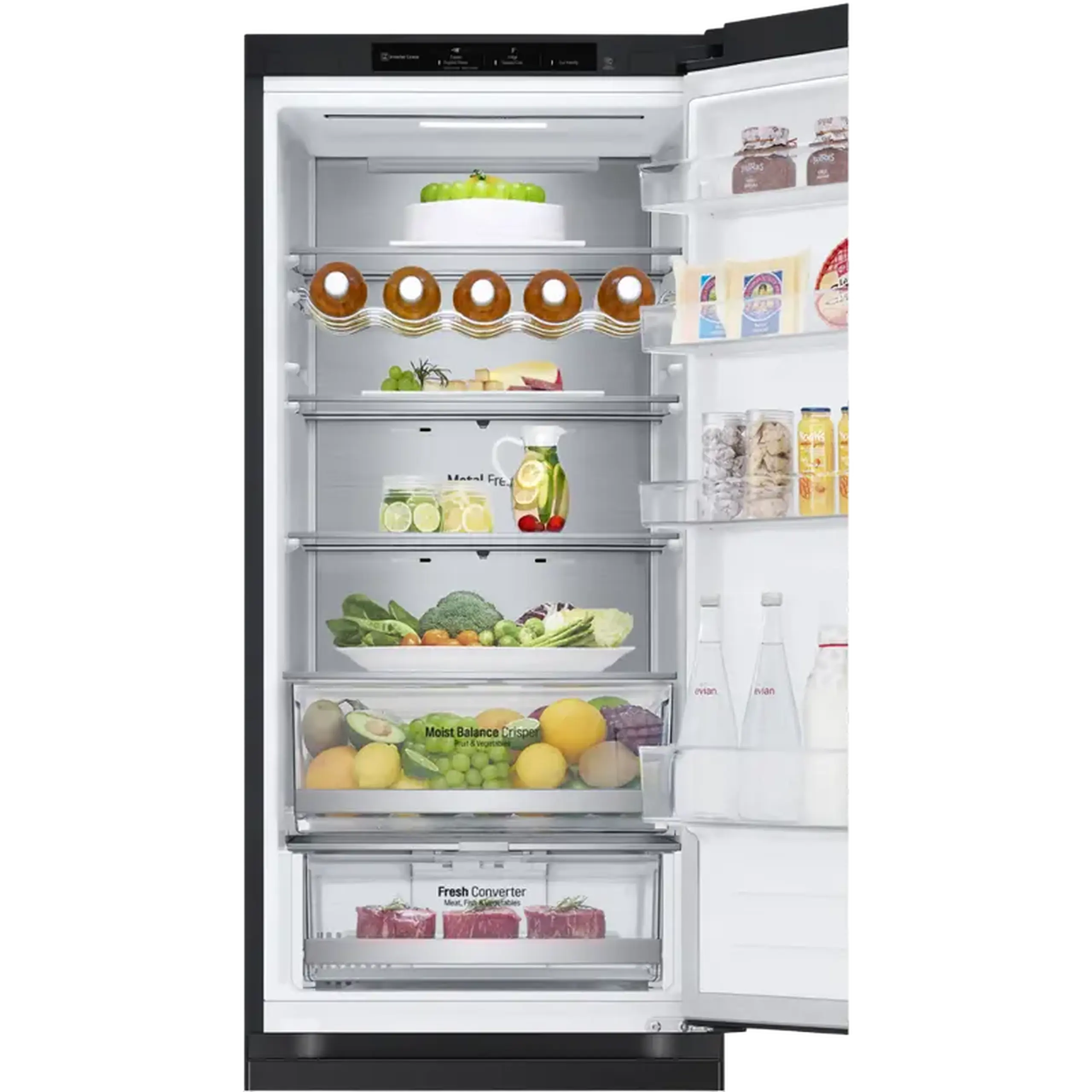 Frigider LG GBV5240DEP, DoorCooling+, Negru