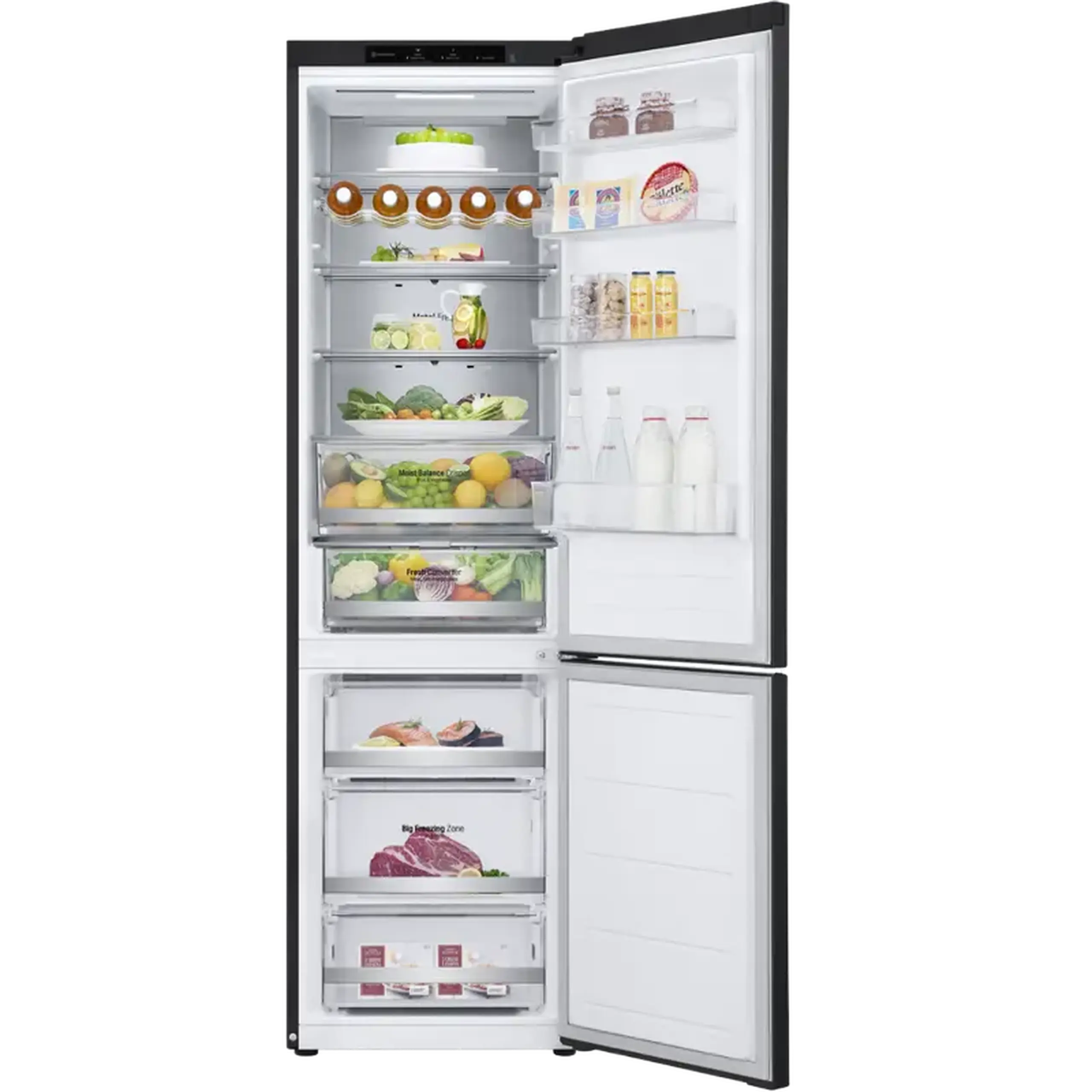 Frigider LG GBV5240DEP, DoorCooling+, Negru