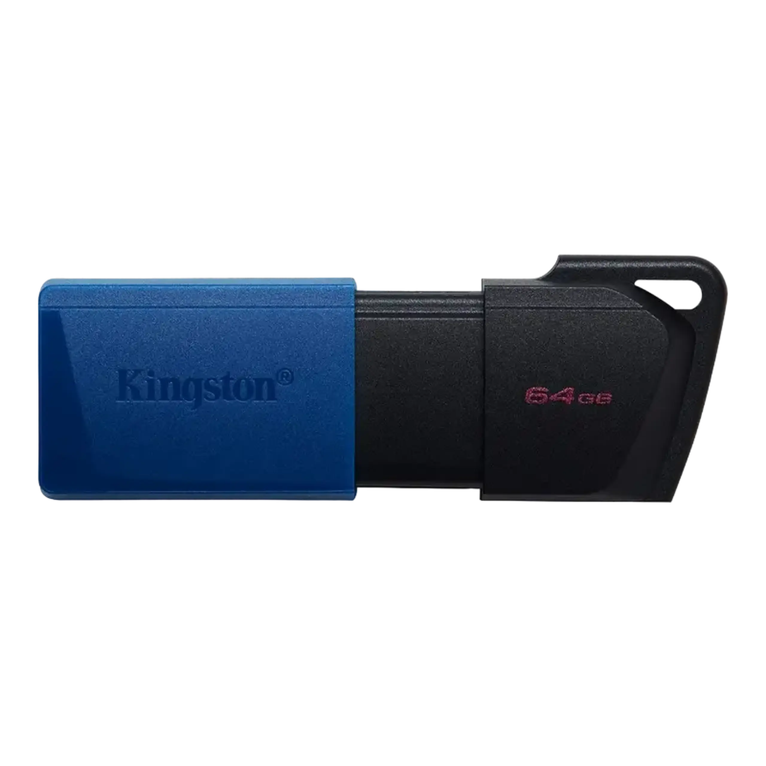Unitate Flash USB3.2 de 64 GB Kingston DataTraveler Exodia M (DTXM/64 GB), negru - albastru, Plastic, capac glisor