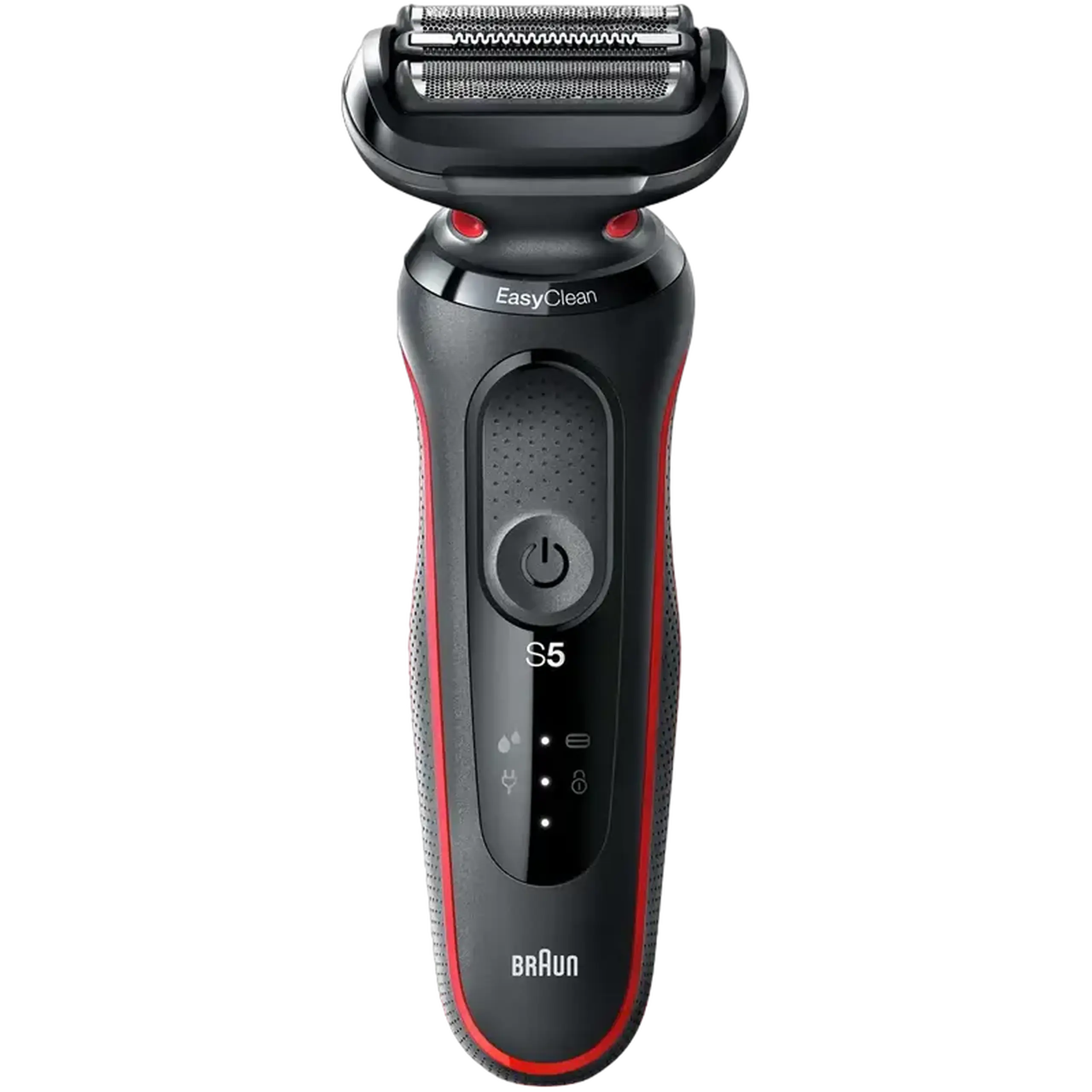 Aparat de ras electric Braun Series 5, Negru/Rosu