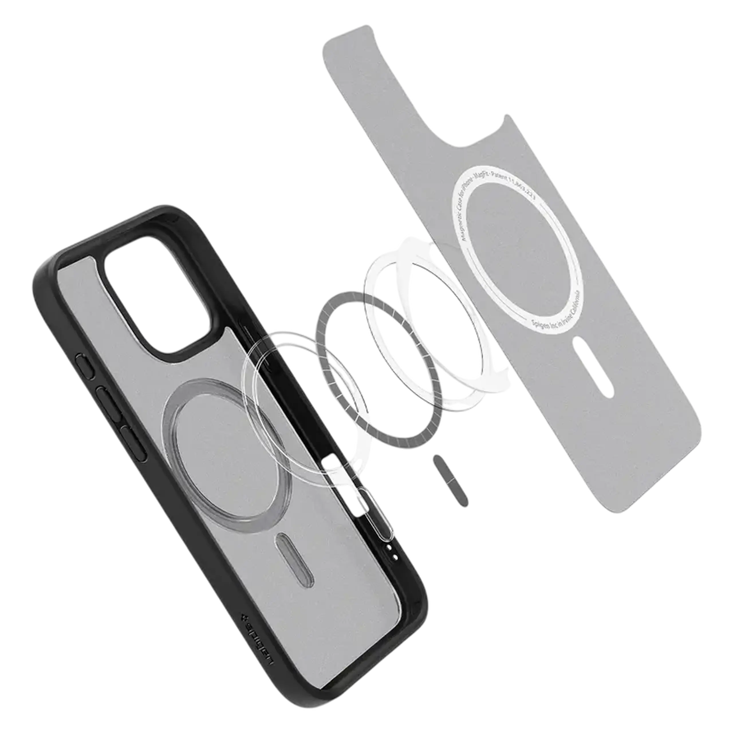 Husă Spigen iPhone 16 Pro Hybrid Mag, Frost Black