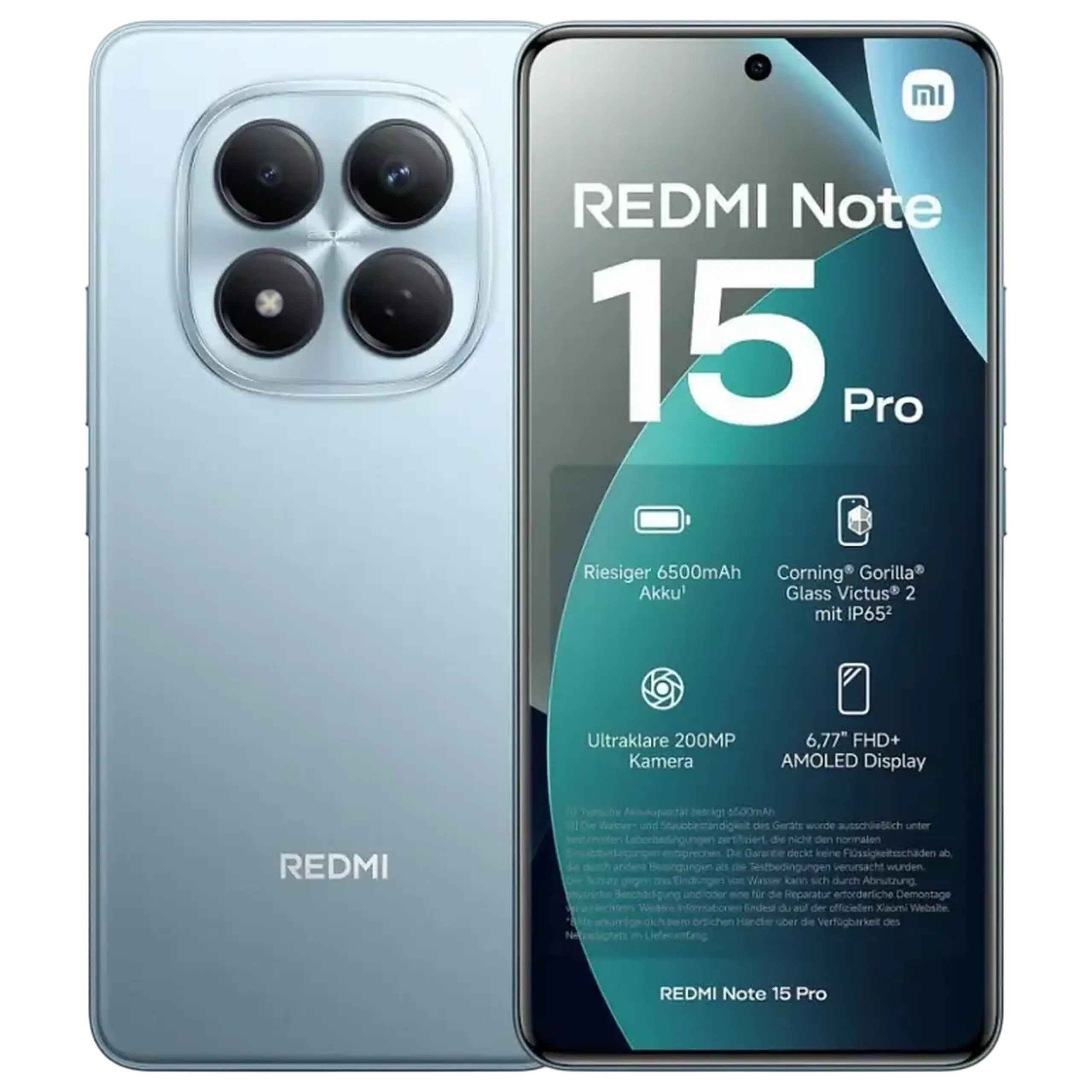 Smartphone Xiaomi Redmi Note 15 Pro 4G, 8GB/256GB, Glacier Blue