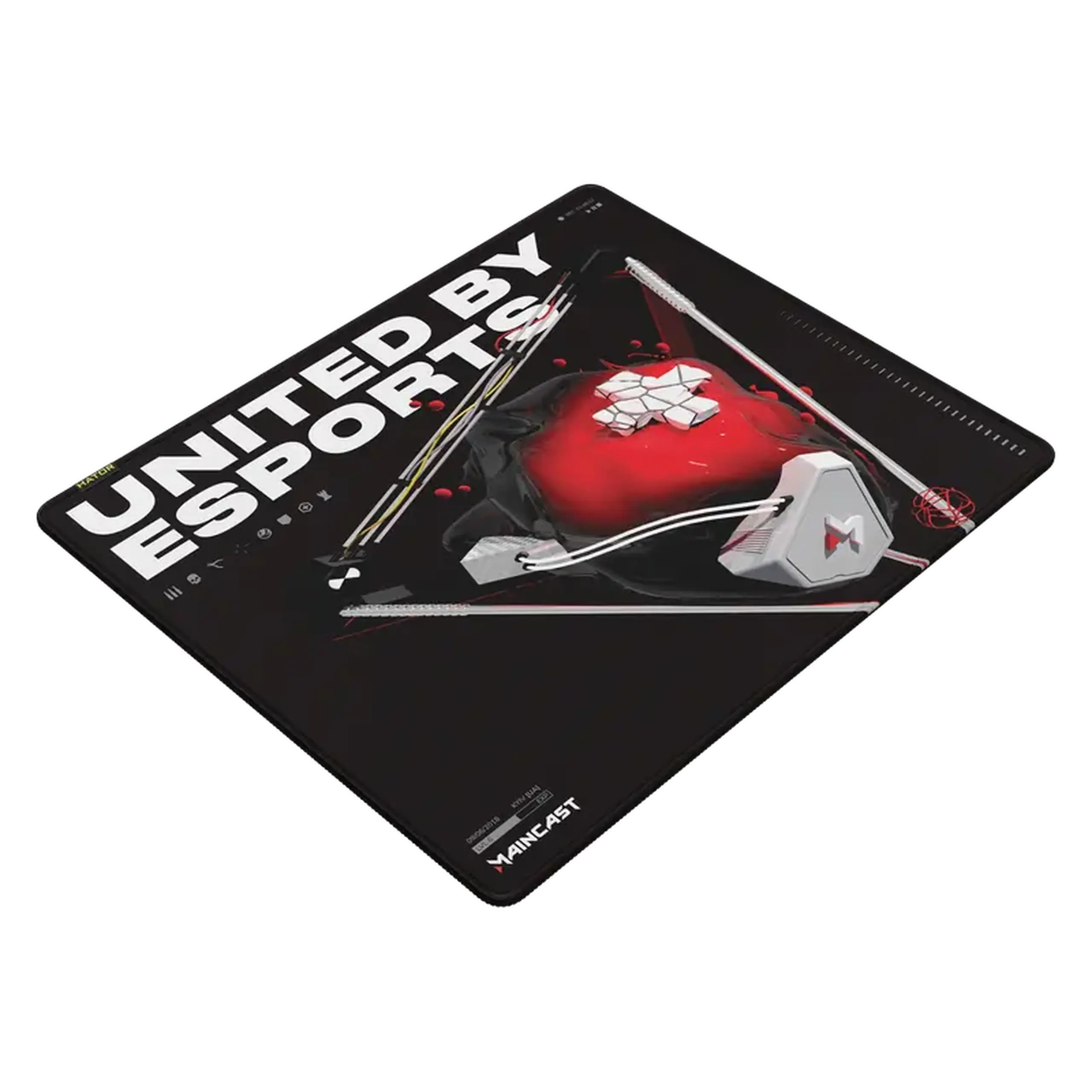 Mouse Pad pentru jocuri HATOR Tonn eSport Maincast Edition, Large, Negru