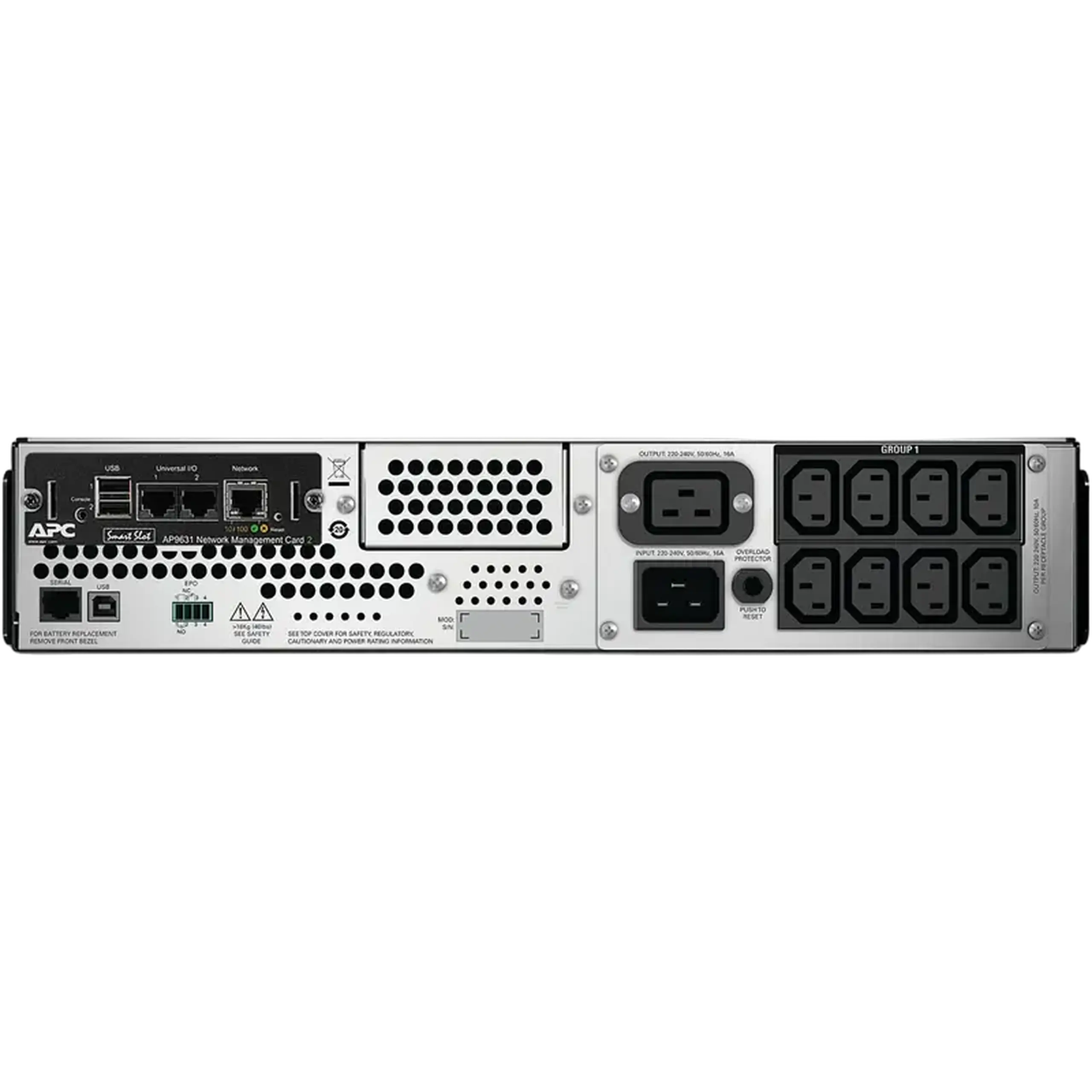 Sursă de alimentare neîntreruptibilă APC Smart-UPS SMT3000RMI2U-NC, Linear-interactiv, 3000VA, Montare pe rafturi