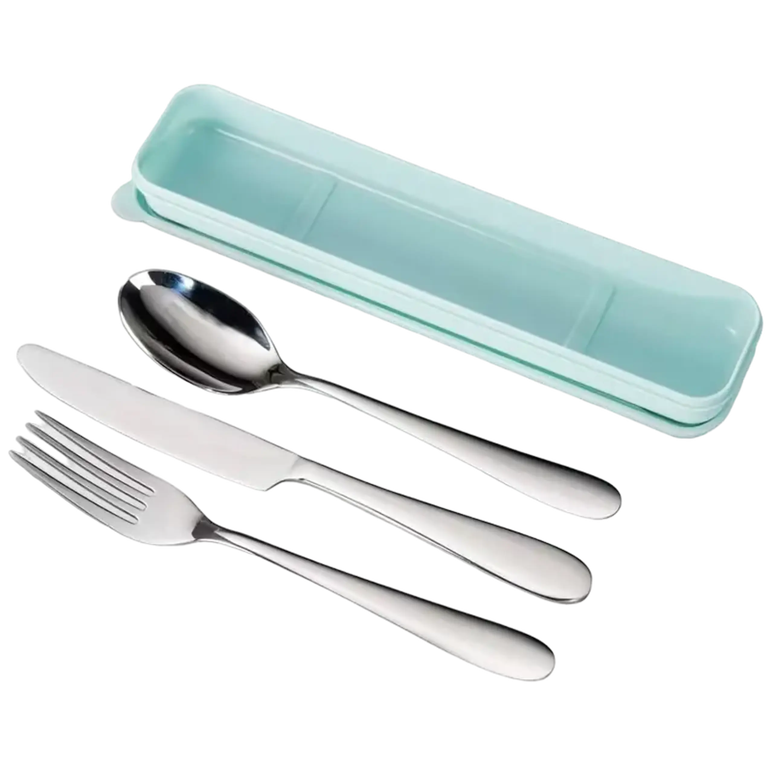 Xavax 181599, Set de tacâmuri, cuțit, furculiță, lingură, albastru