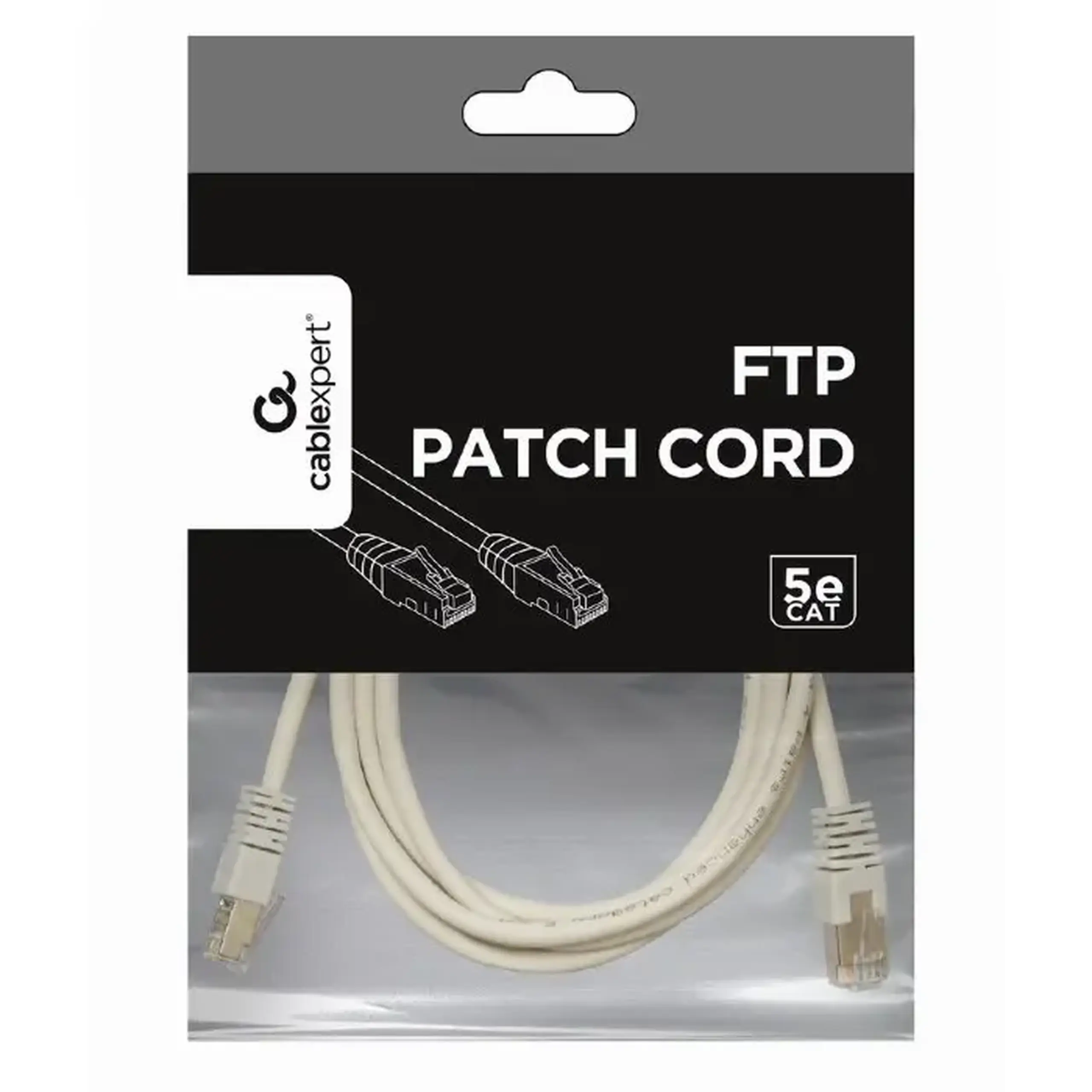Patch cord Cablexpert PP22-0.5M, Cat5e FTP, 0,5m, Gri