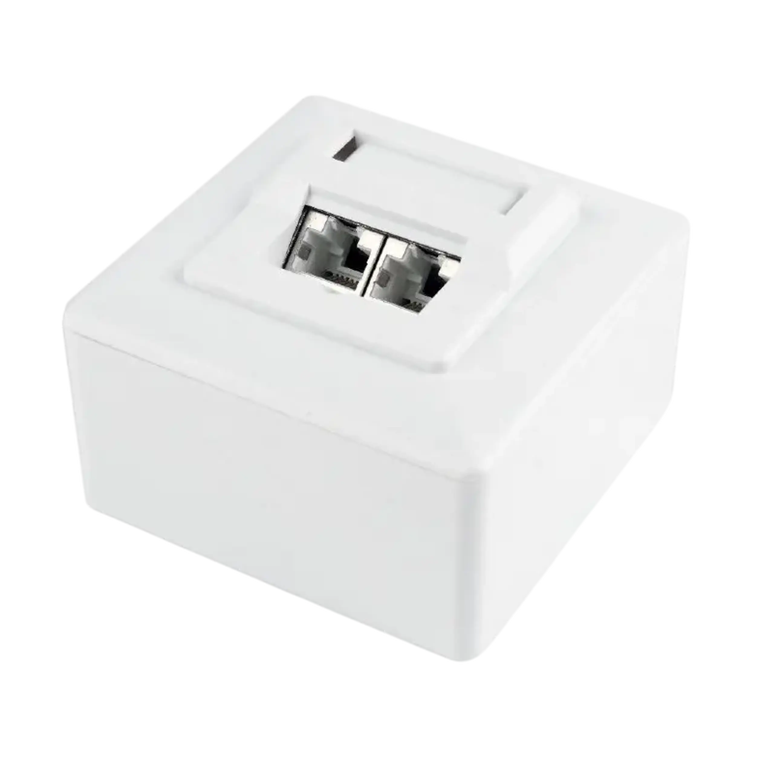 Priză pentru montare pe perete Cablexpert MVS-2S6-01, Alb