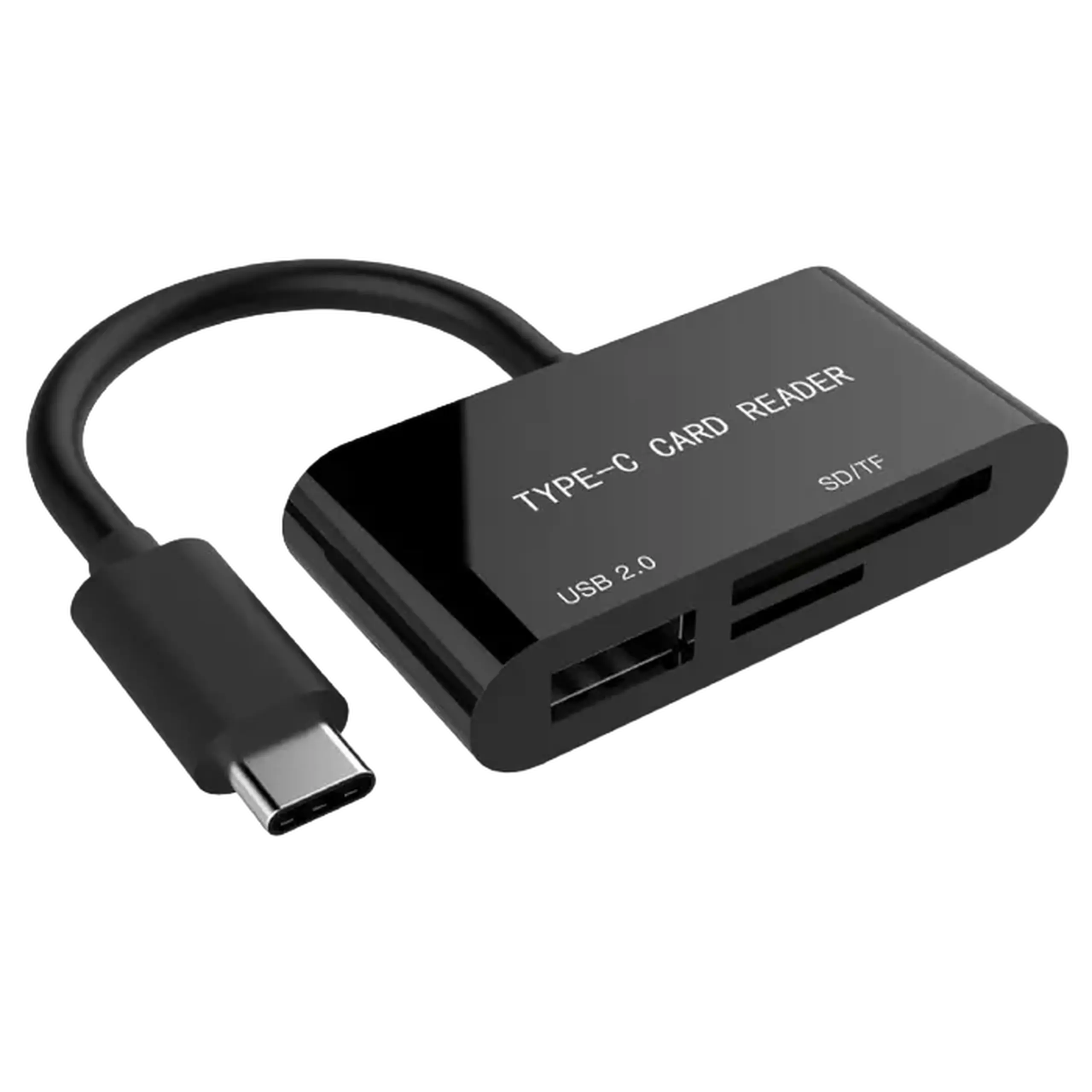 Cititor de carduri Gembird UHB-CR3-02, USB Type-C, Negru