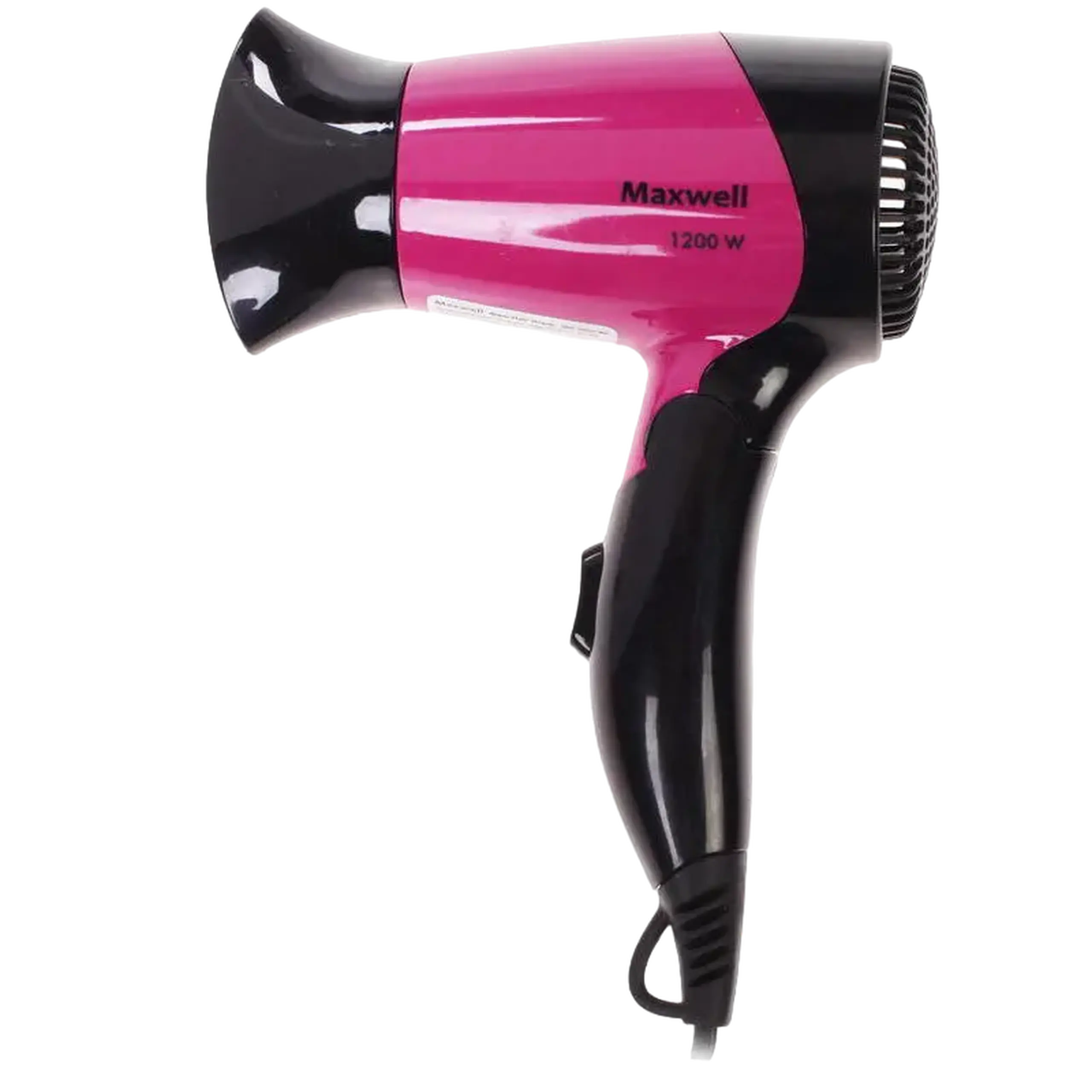 Uscător de păr compact Maxwell MW-2007, 1200 W, Negru