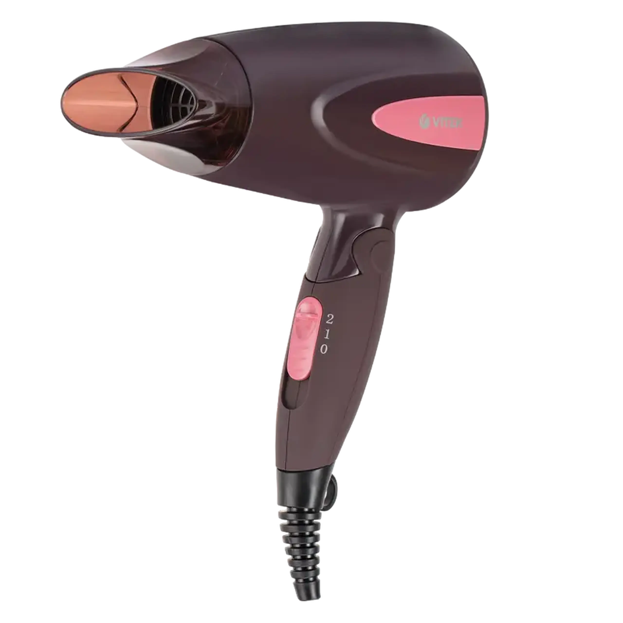 Uscător de păr compact VITEK VT-2261, 1300 W, Bordo