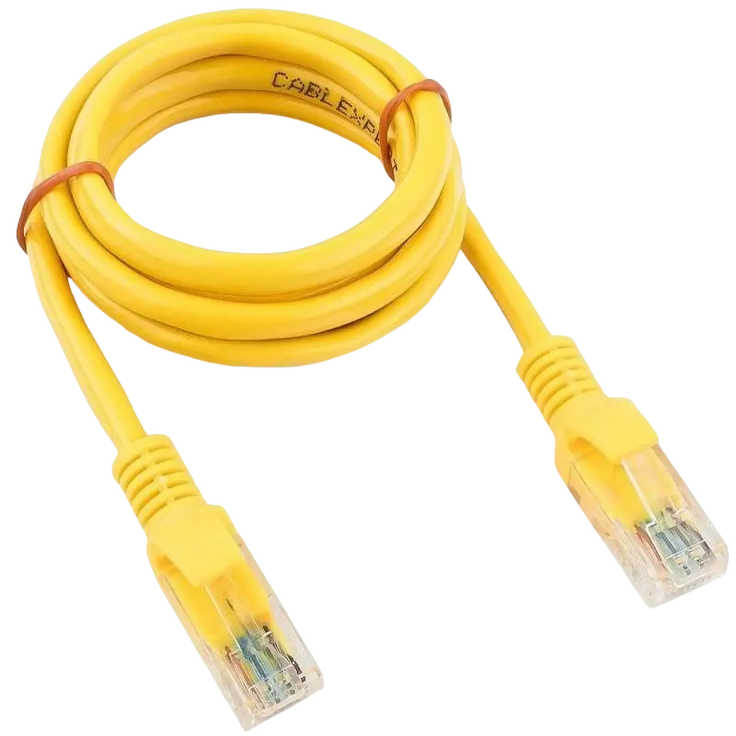 Patch cord Cablexpert PP12-1M/Y, CAT5e UTP, 1m, Galben