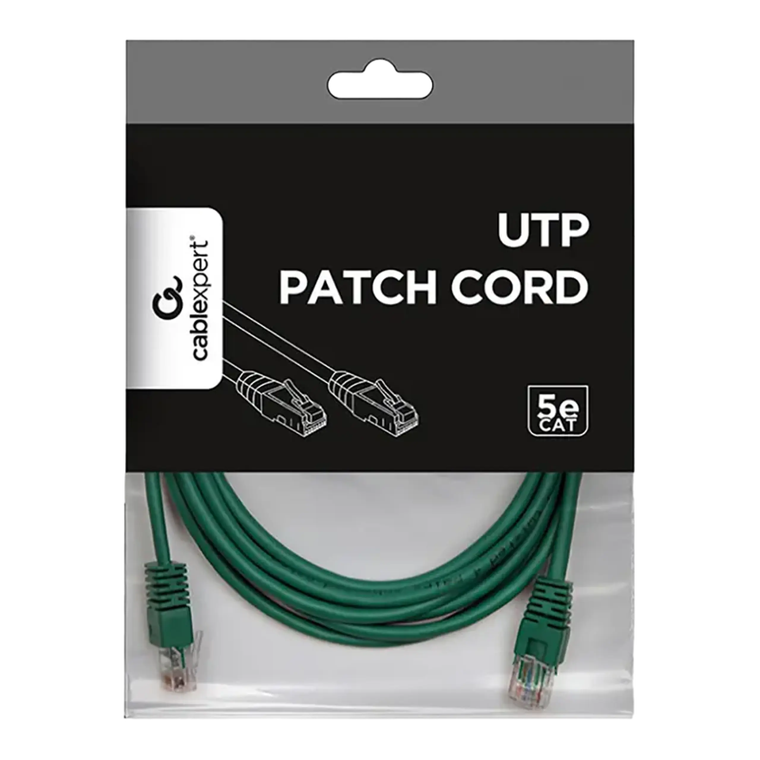 Patch cord Cablexpert PP12-3M/G, CAT5e UTP, 3m, Verde