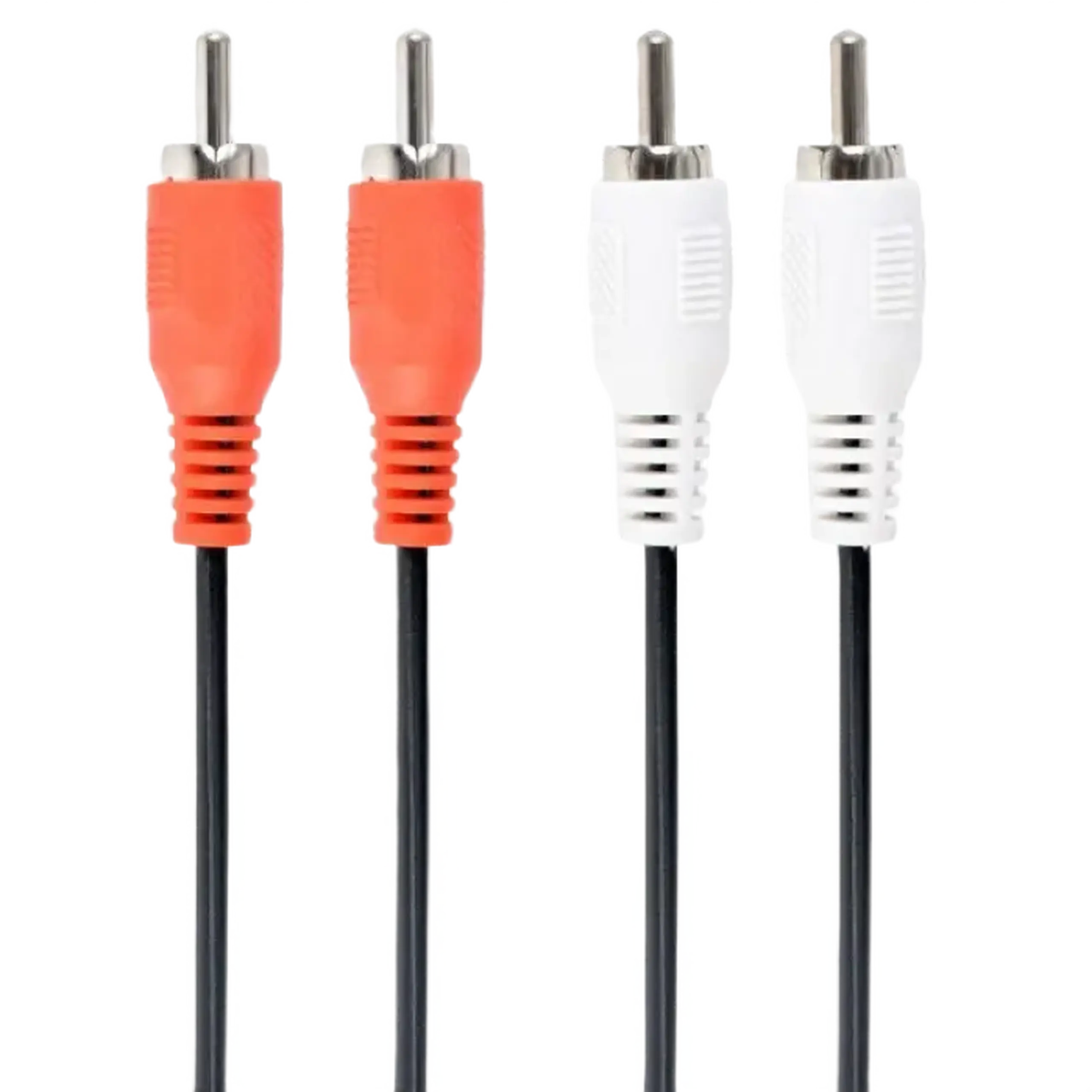 Cablu audio Cablexpert CCA-2R2R-6, 2x RCA (M) - 2x RCA (M), 1,8m, Negru