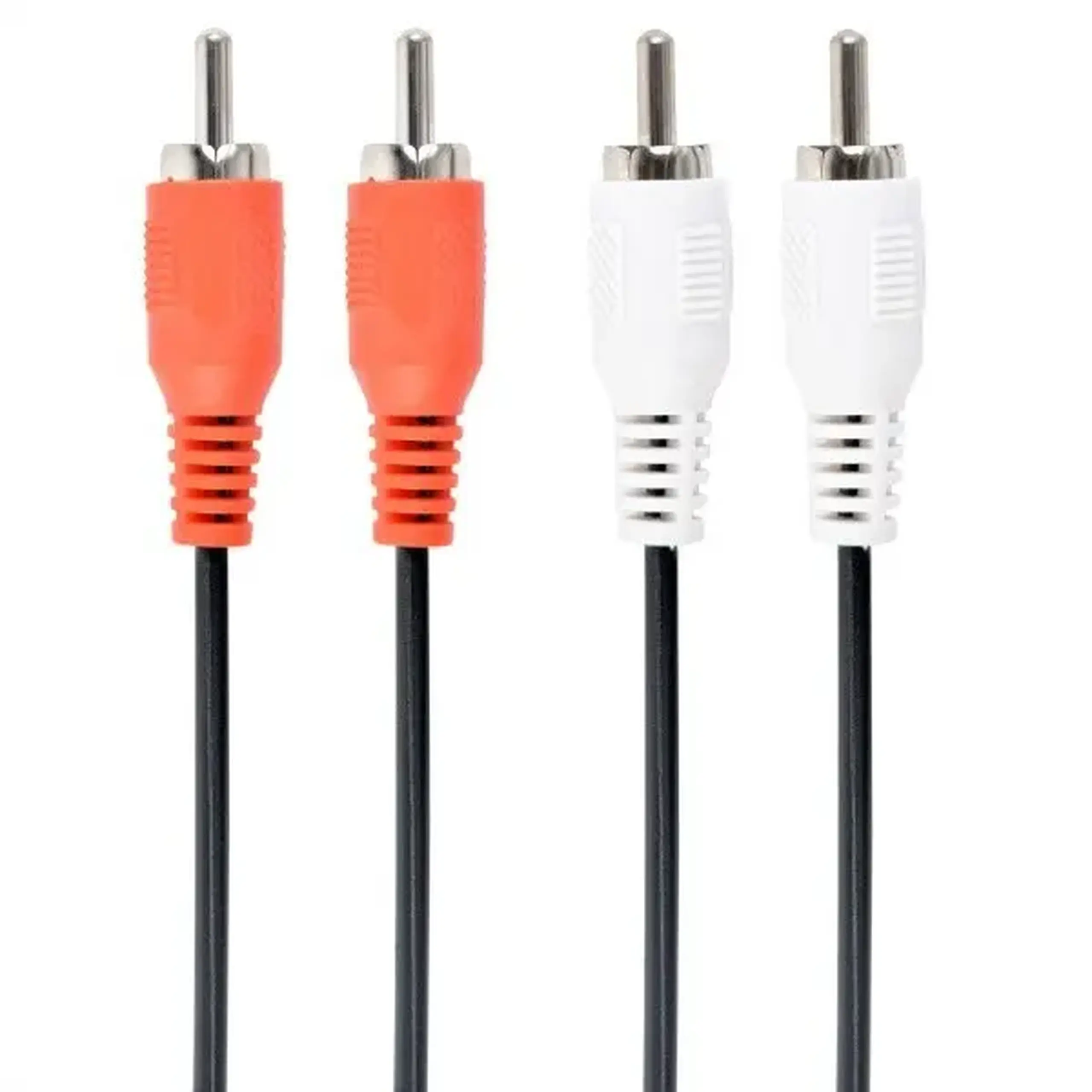 Cablu audio Cablexpert CCA-2R2R-6, 2x RCA (M) - 2x RCA (M), 1,8m, Negru