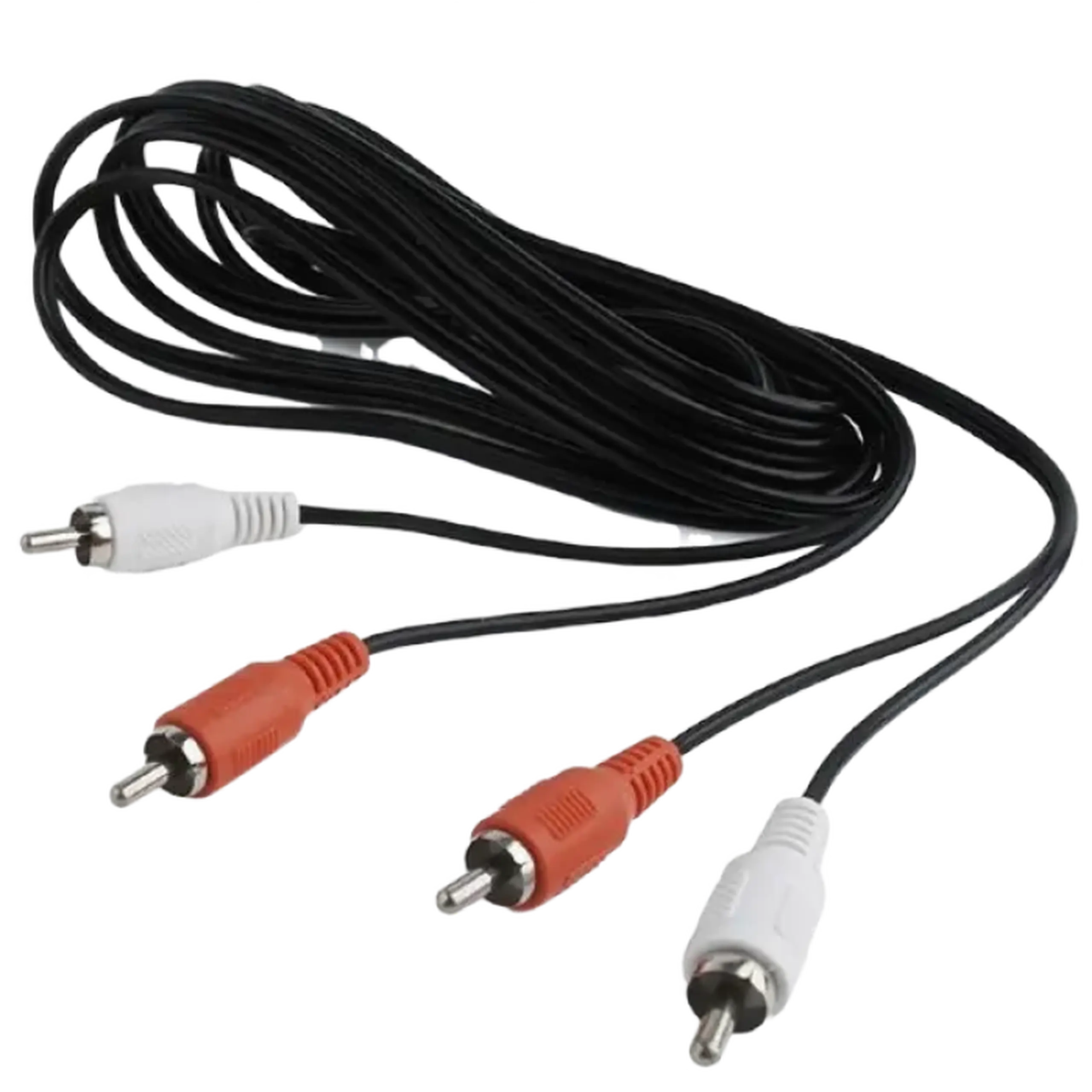 Cablu audio Cablexpert CCA-2R2R-6, 2x RCA (M) - 2x RCA (M), 1,8m, Negru