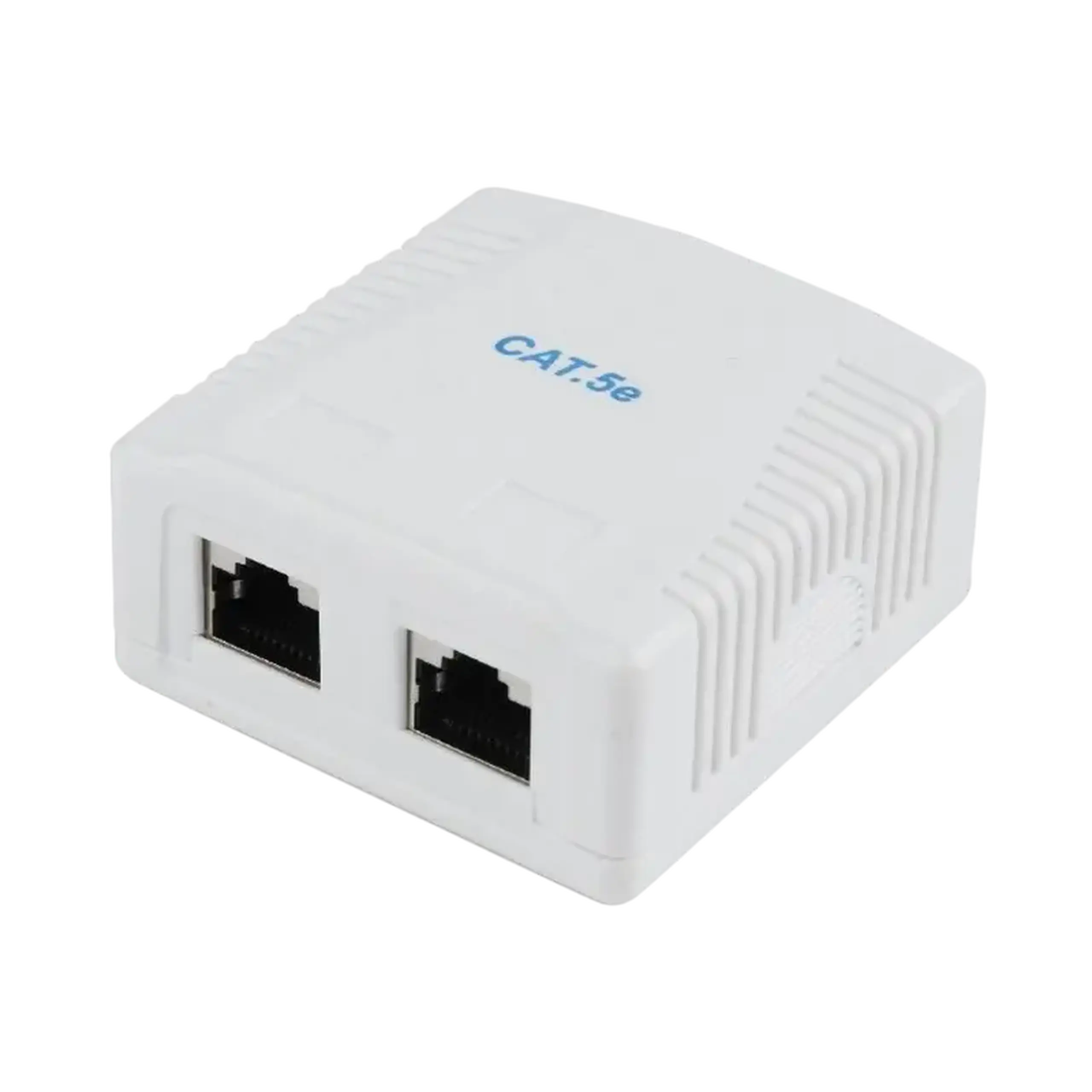 Priză pentru montare pe perete Cablexpert NCAC-2F5E-01, Alb