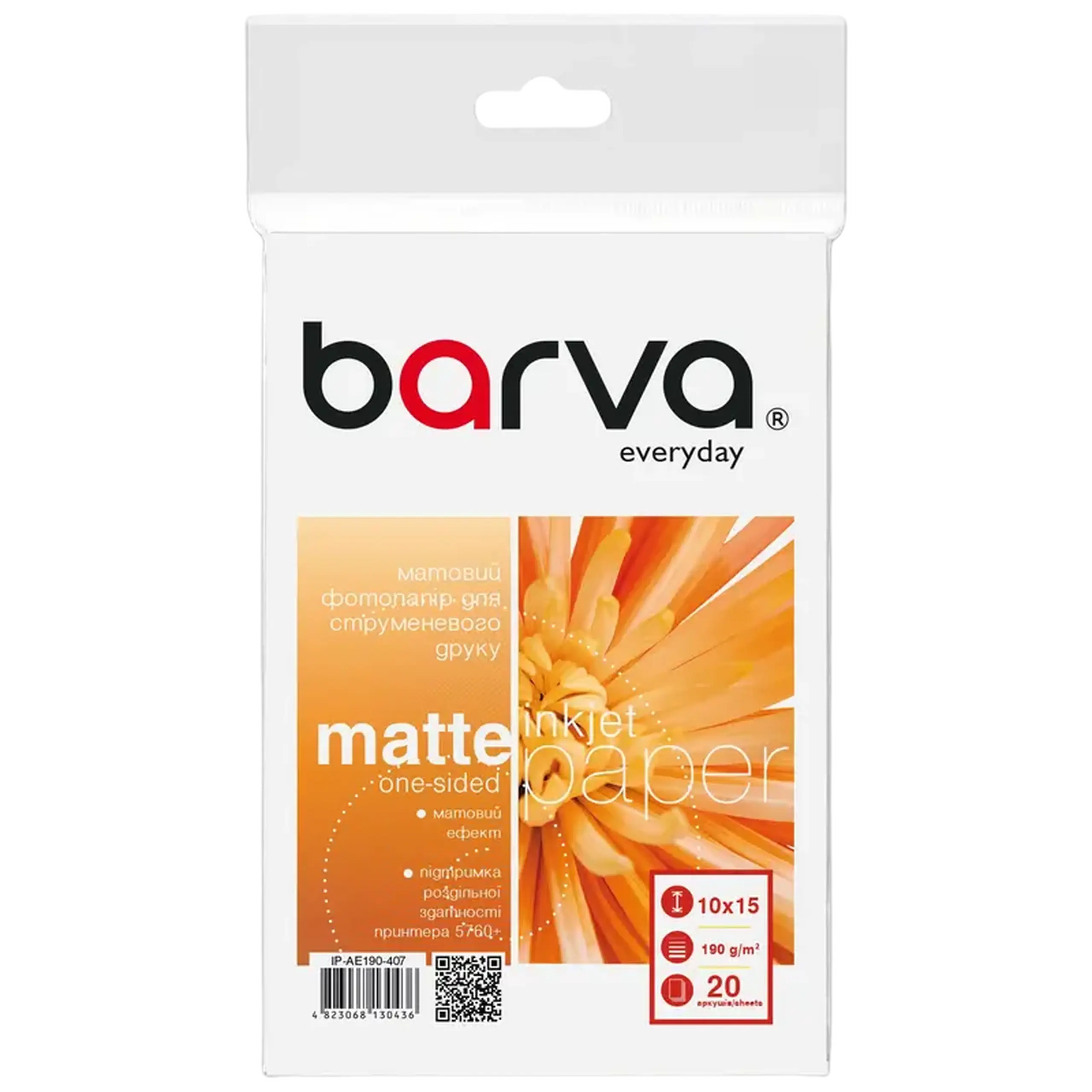 Hârtie fotografică Barva IP-AE190-407, А6