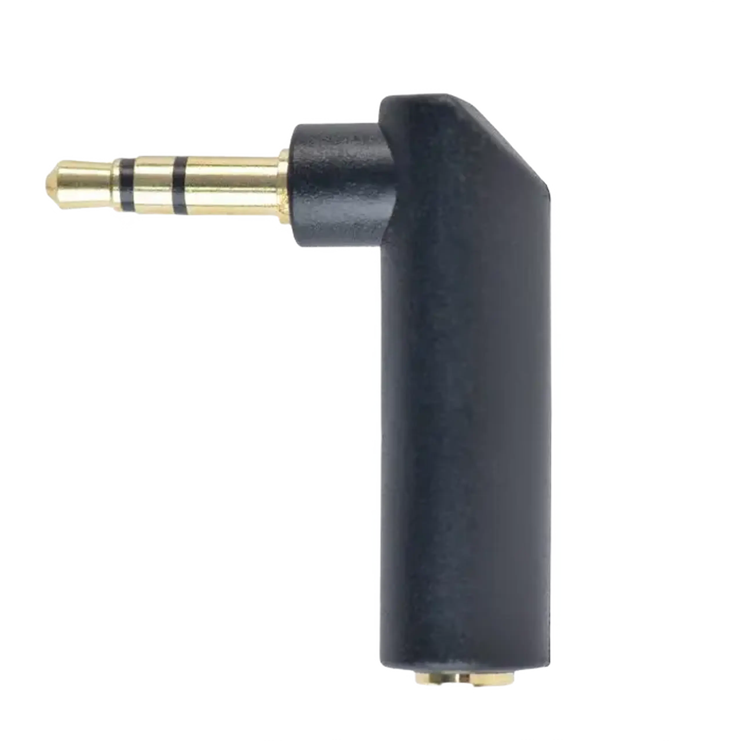 Audio Adaptor Cablexpert A-3.5M-3.5FL, 3.5mm 3-pin (F) - 3.5mm 3-pin (M), Negru
