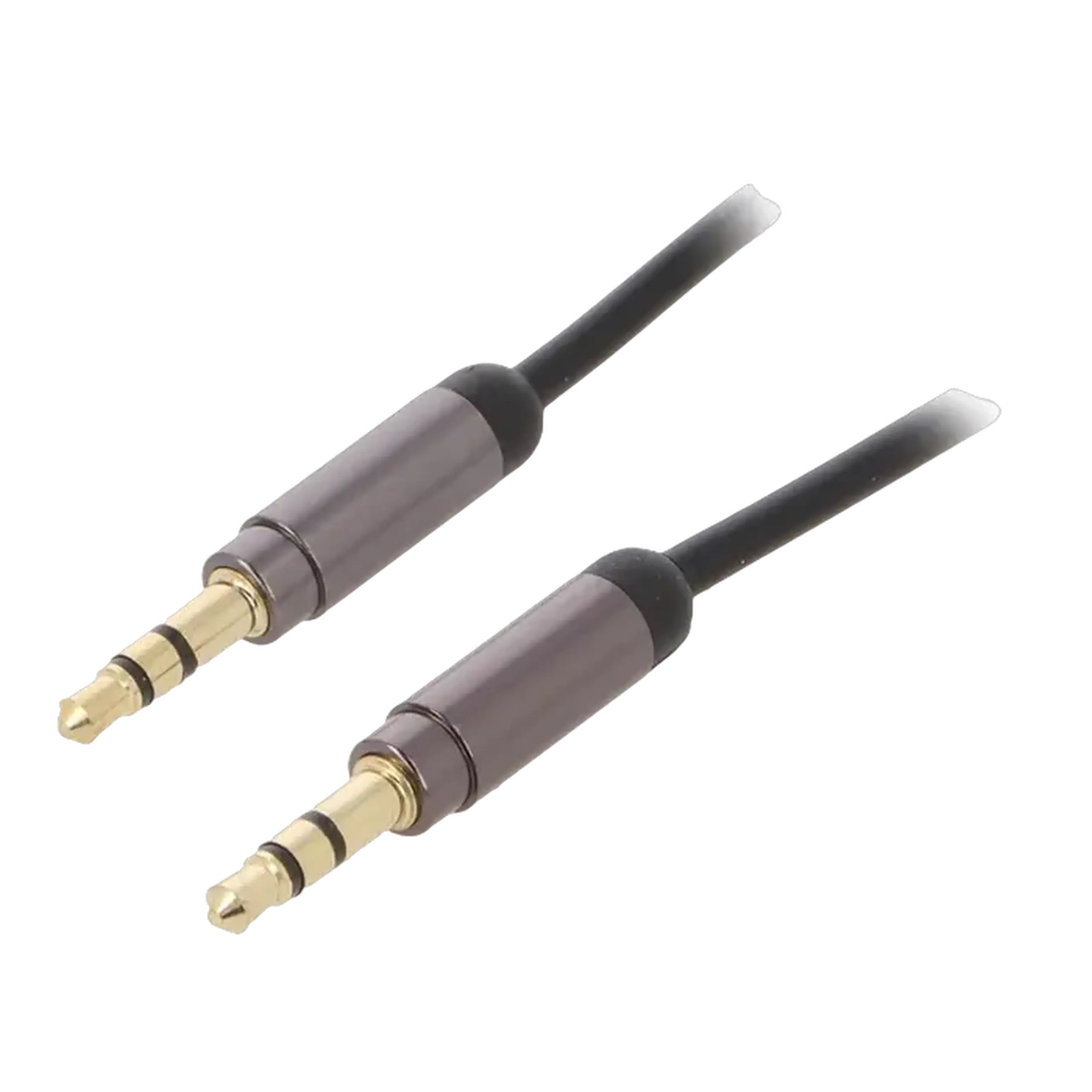 Audio Adaptor Cablexpert CCAP-444-0.75M, 3.5mm 3-pin (M) - 3.5mm 3-pin (M), 0,75m, Negru