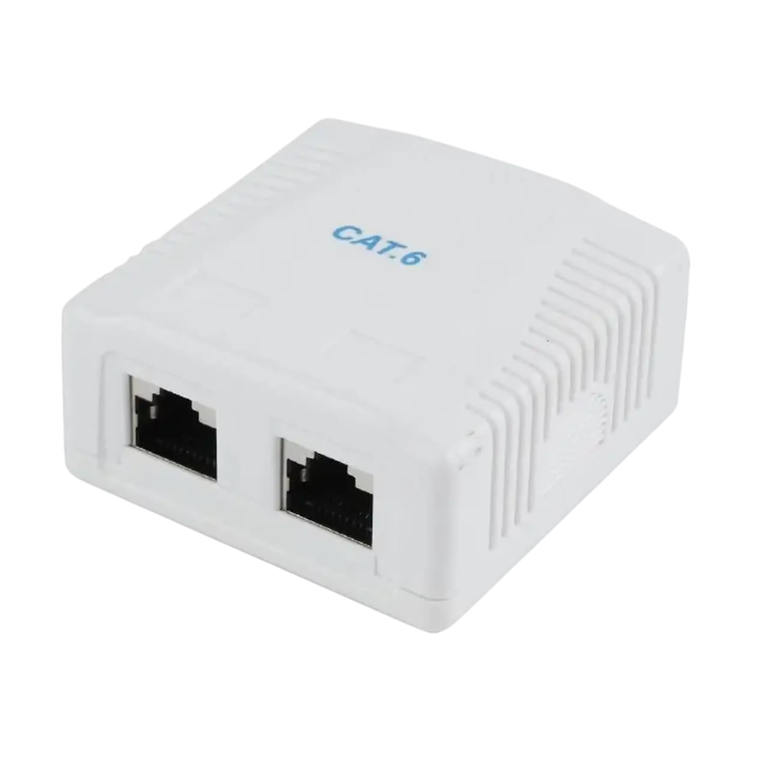 Priză pentru montare pe perete Cablexpert NCAC-2F6-01, Alb