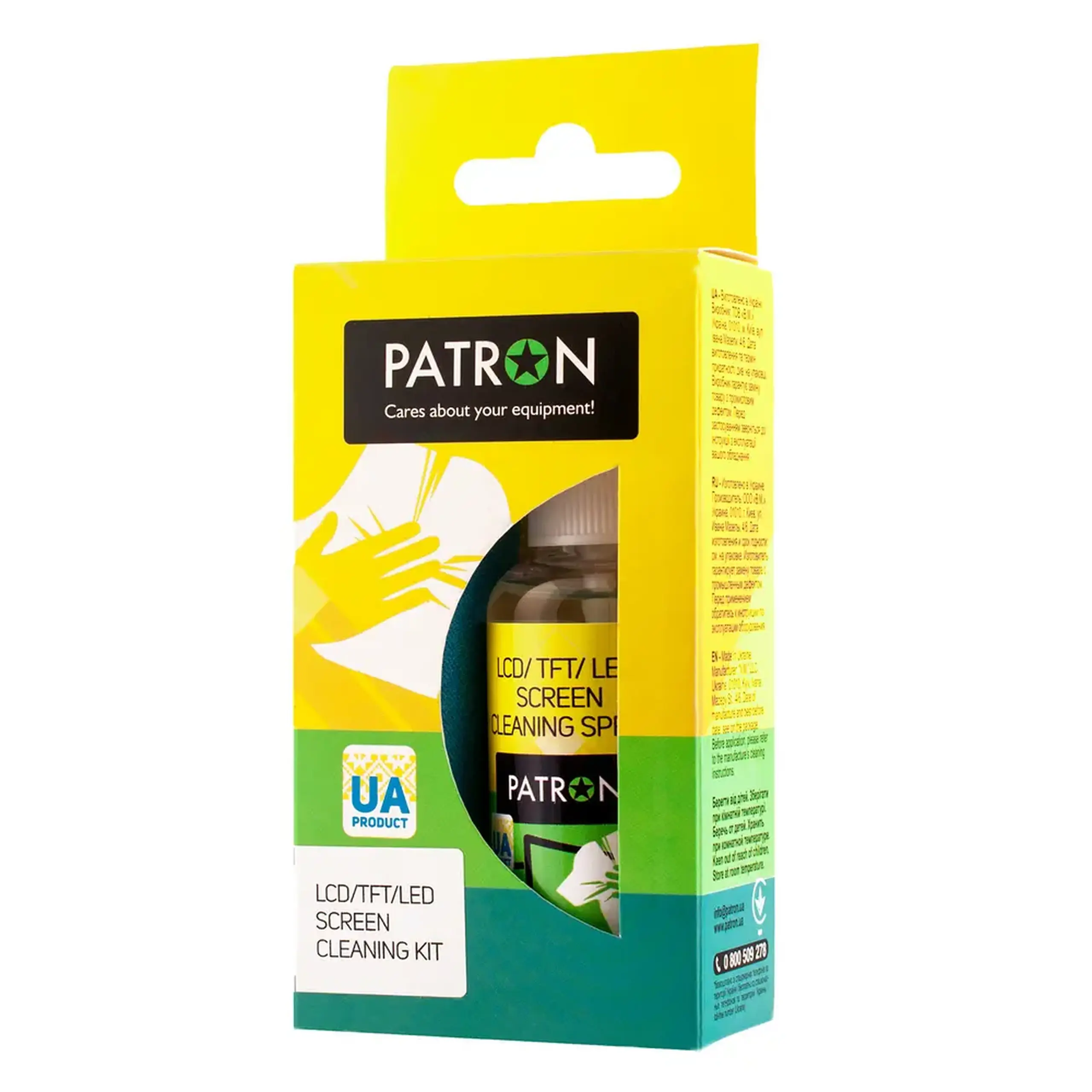 Set de curățare Patron F3-015, pentru ecrane LCD/LED