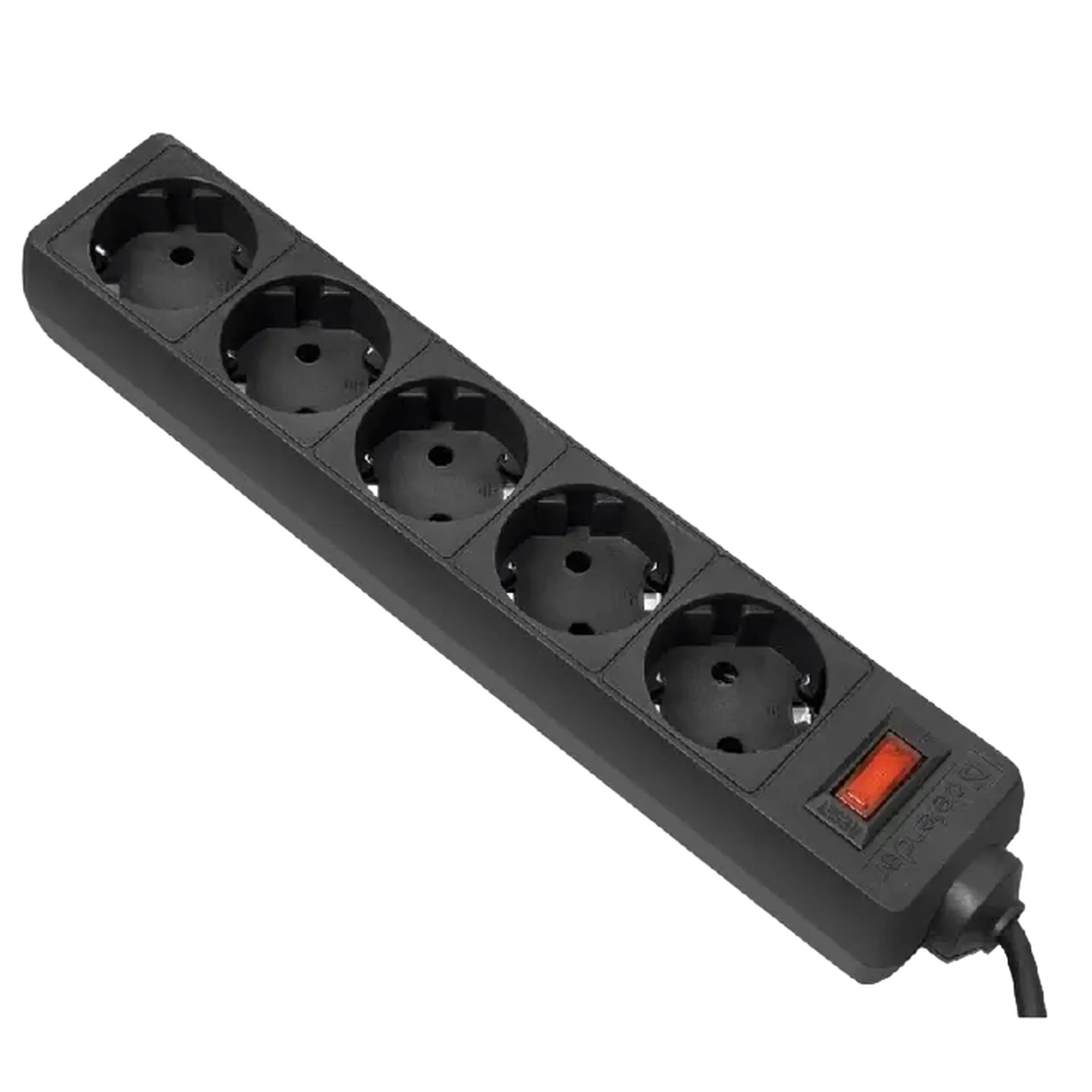 Prelungitor electric Power UP3-B-1.8UPS, 5 Prize, 1,8m, Negru